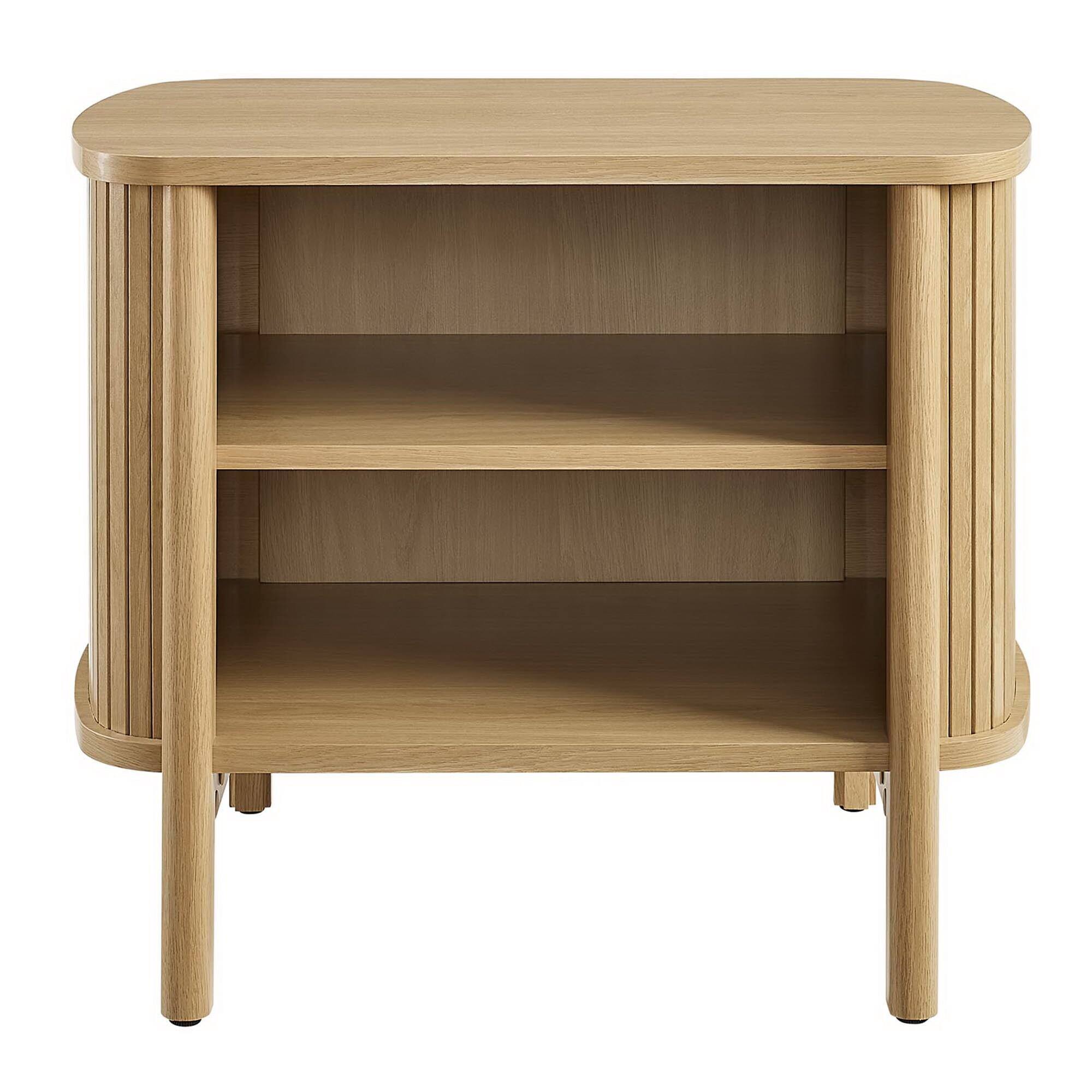 Alt View 4. Modway - Cadence Open Nightstand by Modway - Oak.
