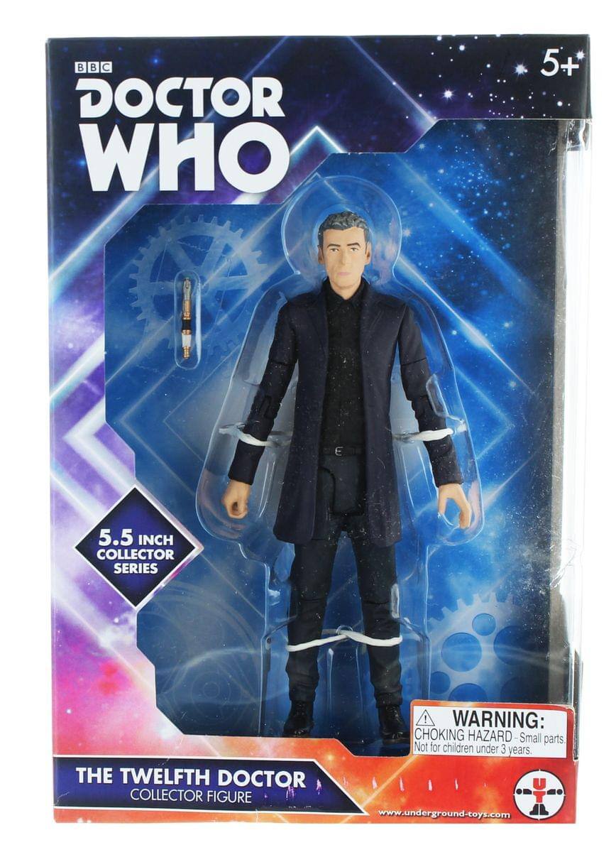 BBC DOCTOR WHO 5+ 5.5 INCH COLLECTOR SERIES THE TWELFTH DOCTOR COLLECTOR FIGURE! WARNING: CHOKING HAZARD - Small parts. Not for children under 3 years. www.underground-toys.com