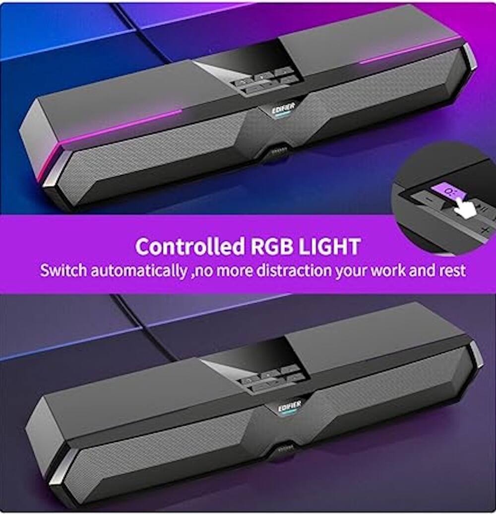 Edifier O Controlled RGB Light Switch automatically, no more distraction for your work and rest.