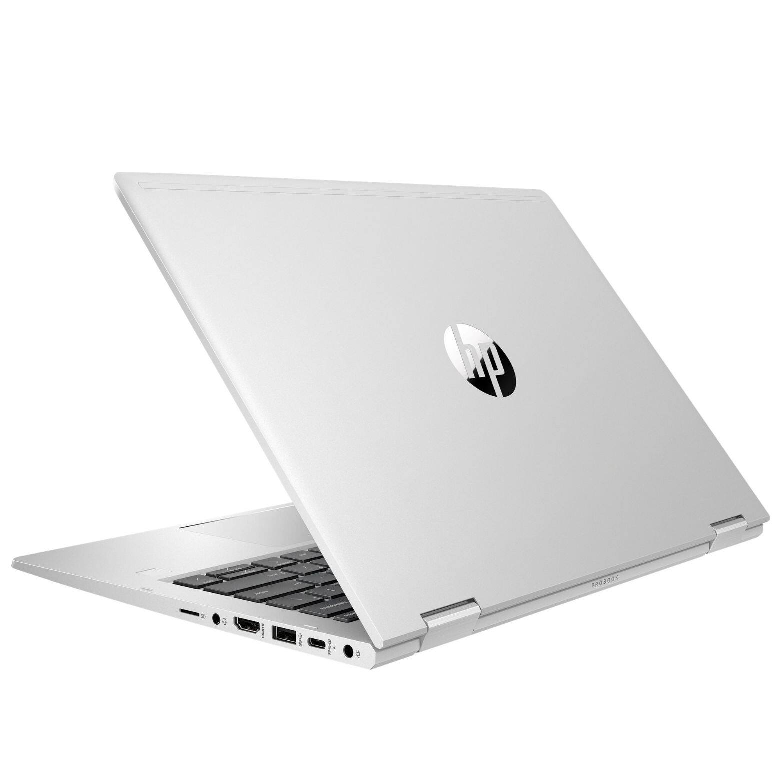 Alt View 4. HP - Pro x360 435 G9 13.3" FHD Touch AMD Ryzen 7 PRO 5875U 2.0 GHz 16GB DDR4 512GB SSD AMD Radeon Windows 11 Pro Laptop - Silver.