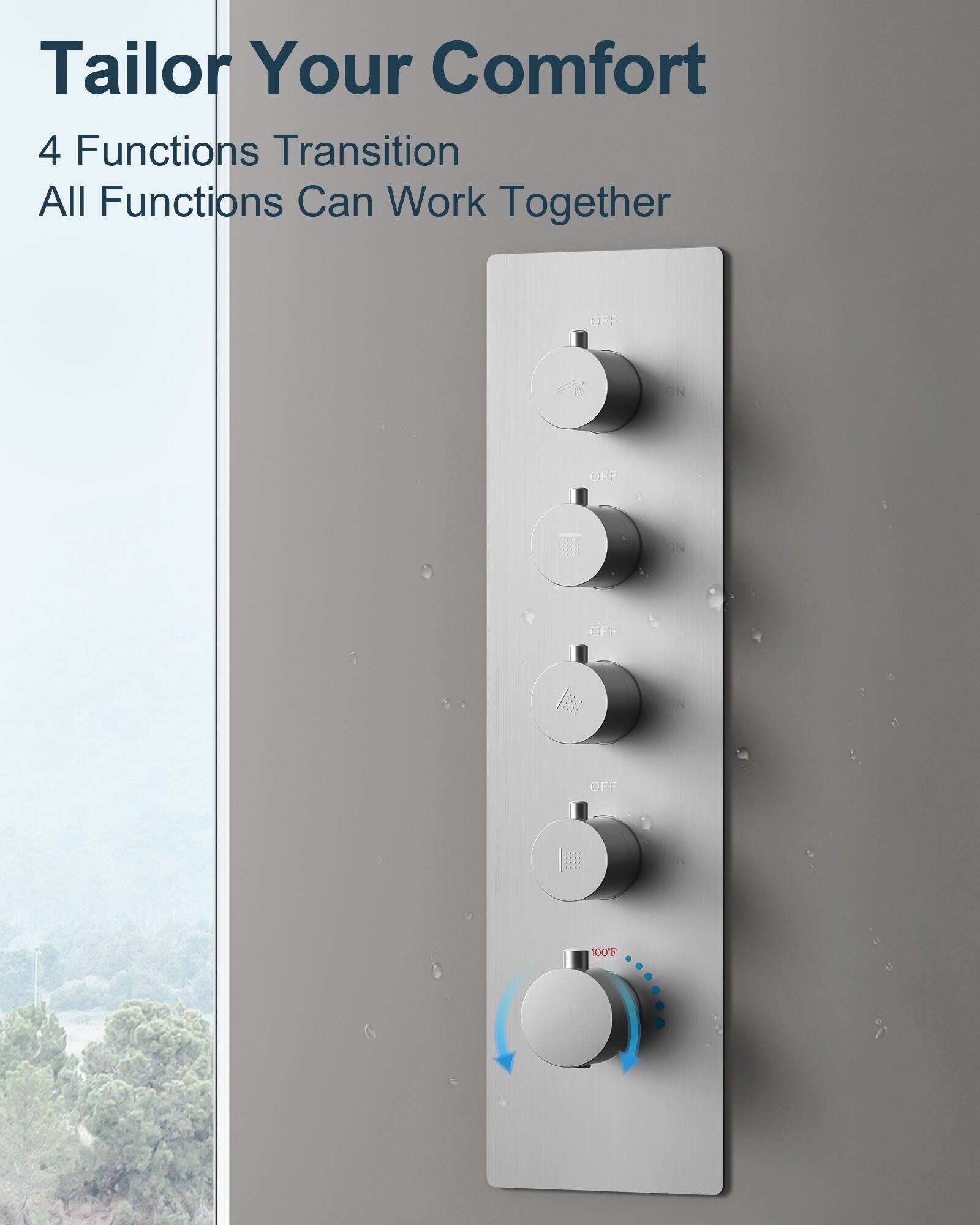 Tailor Your Comfort

4 Functions Transition  
All Functions Can Work Together