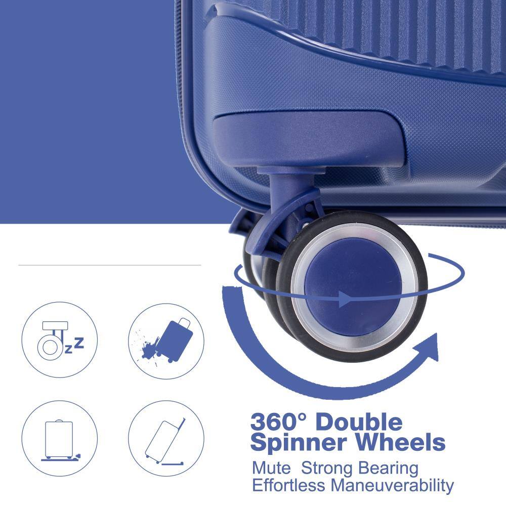 360° Double Spinner Wheels  
Mute Strong Bearing  
Effortless Maneuverability