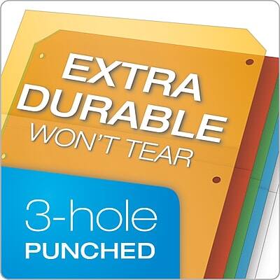 EXTRA DURABLE  
WON'T TEAR  

3-hole PUNCHED