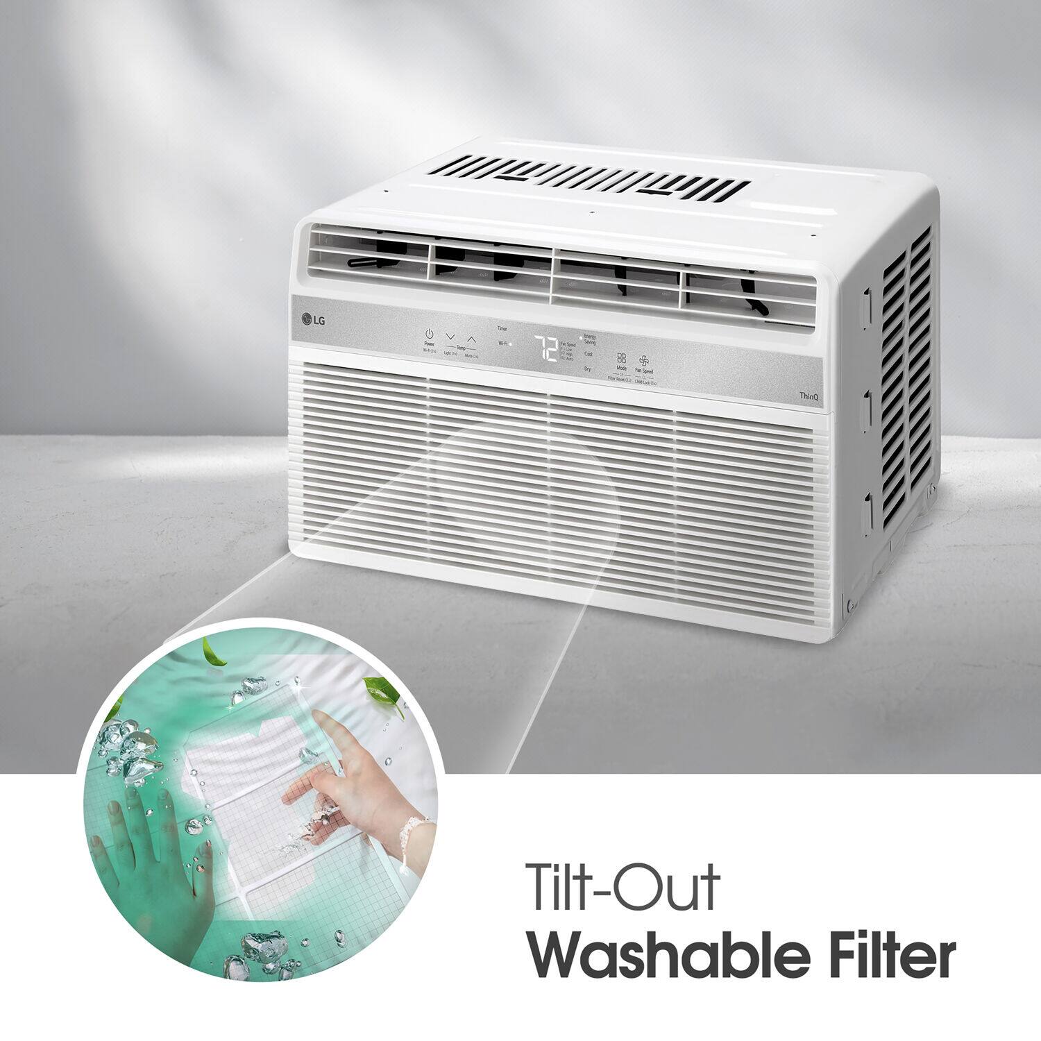LG 72 Dref 1 1.~..7 1 1 Tilt-Out Washable Filter