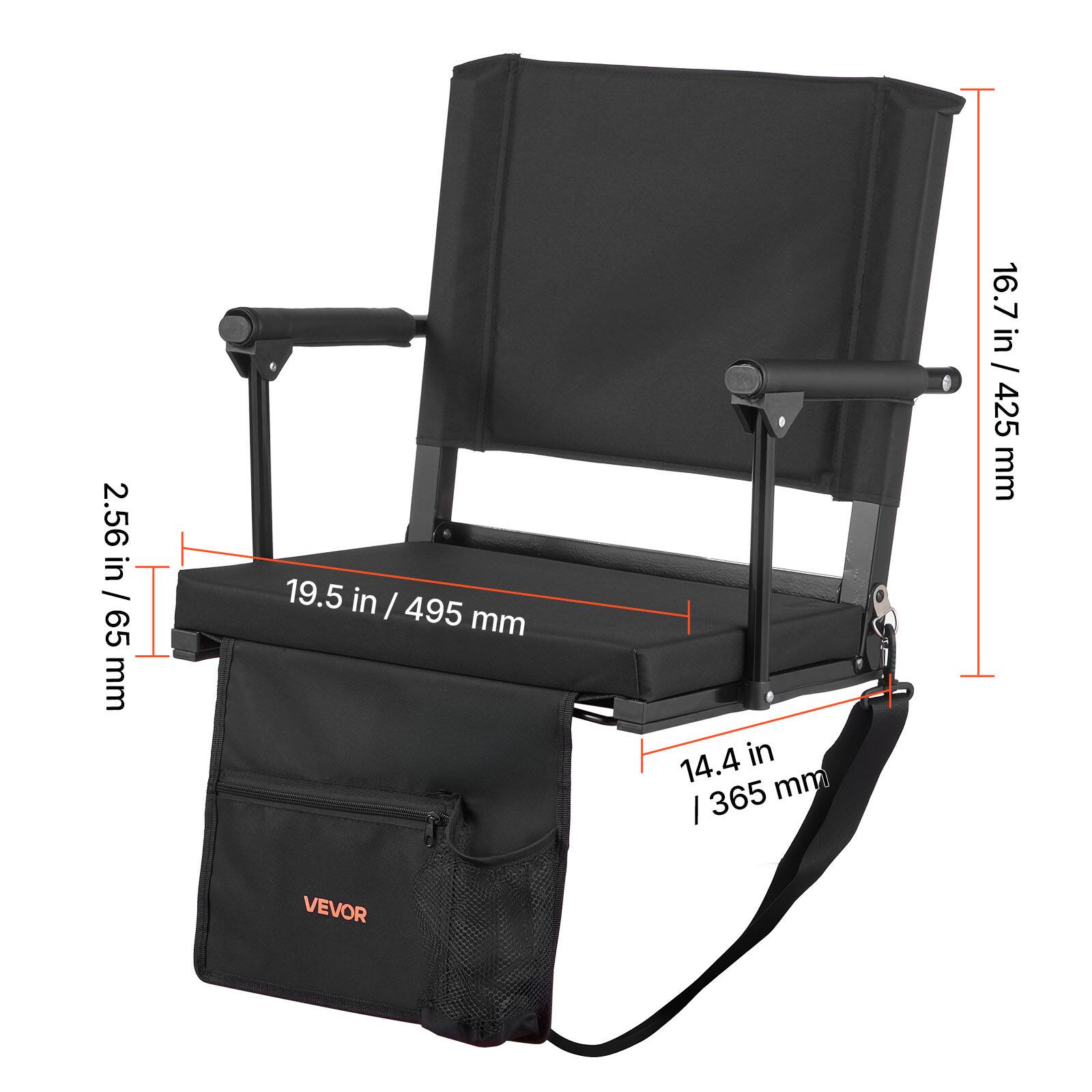 2.56 in / 65 mm  
19.5 in / 495 mm  
14.4 in / 365 mm  
16.7 in / 425 mm  
VEVOR