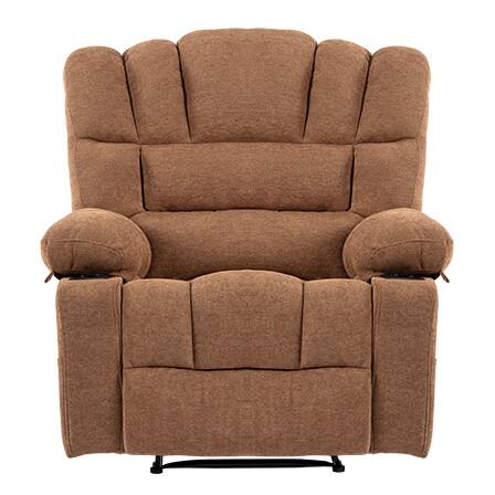 Alt View 5. APRILSOUL - Massage Recliner Chair Sofa with Heating Vibration - Brown.