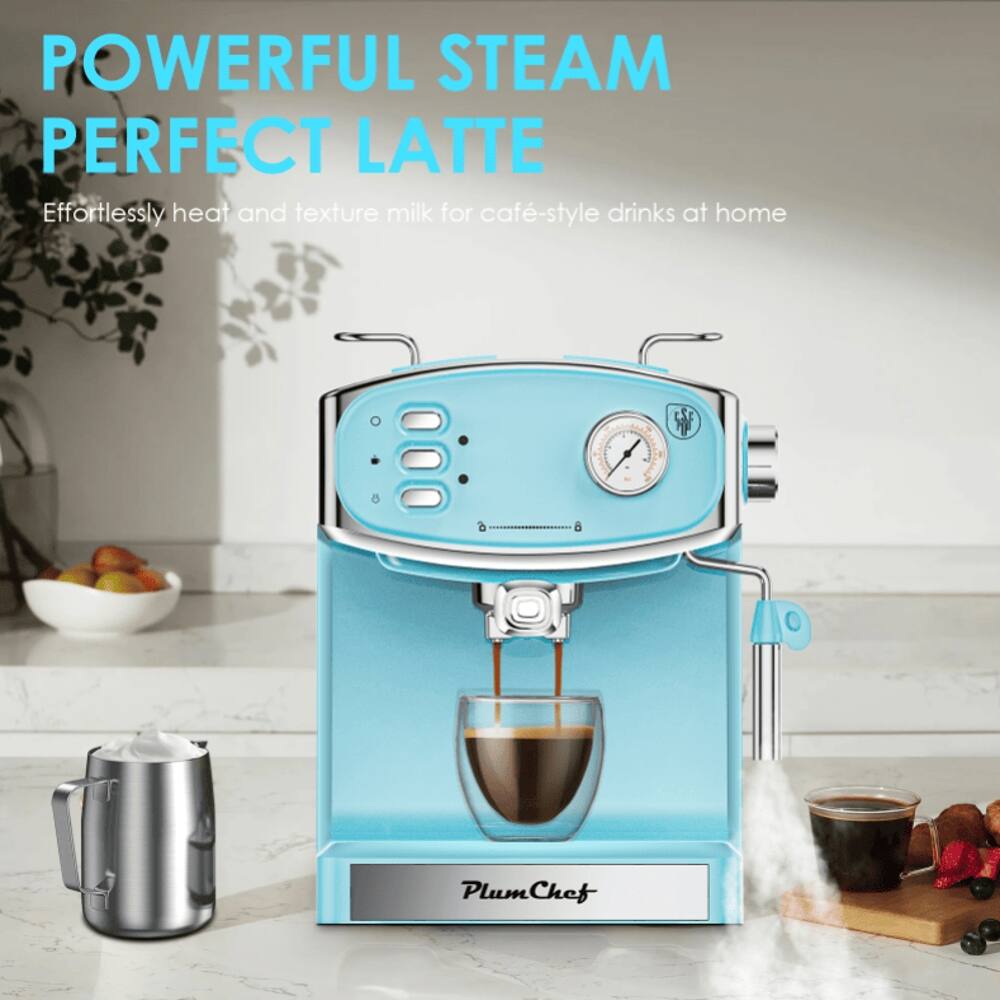 POWERFUL STEAM  
PERFECT LATTE  
Effortlessly heat and texture milk for café-style drinks at home  
PlumChef