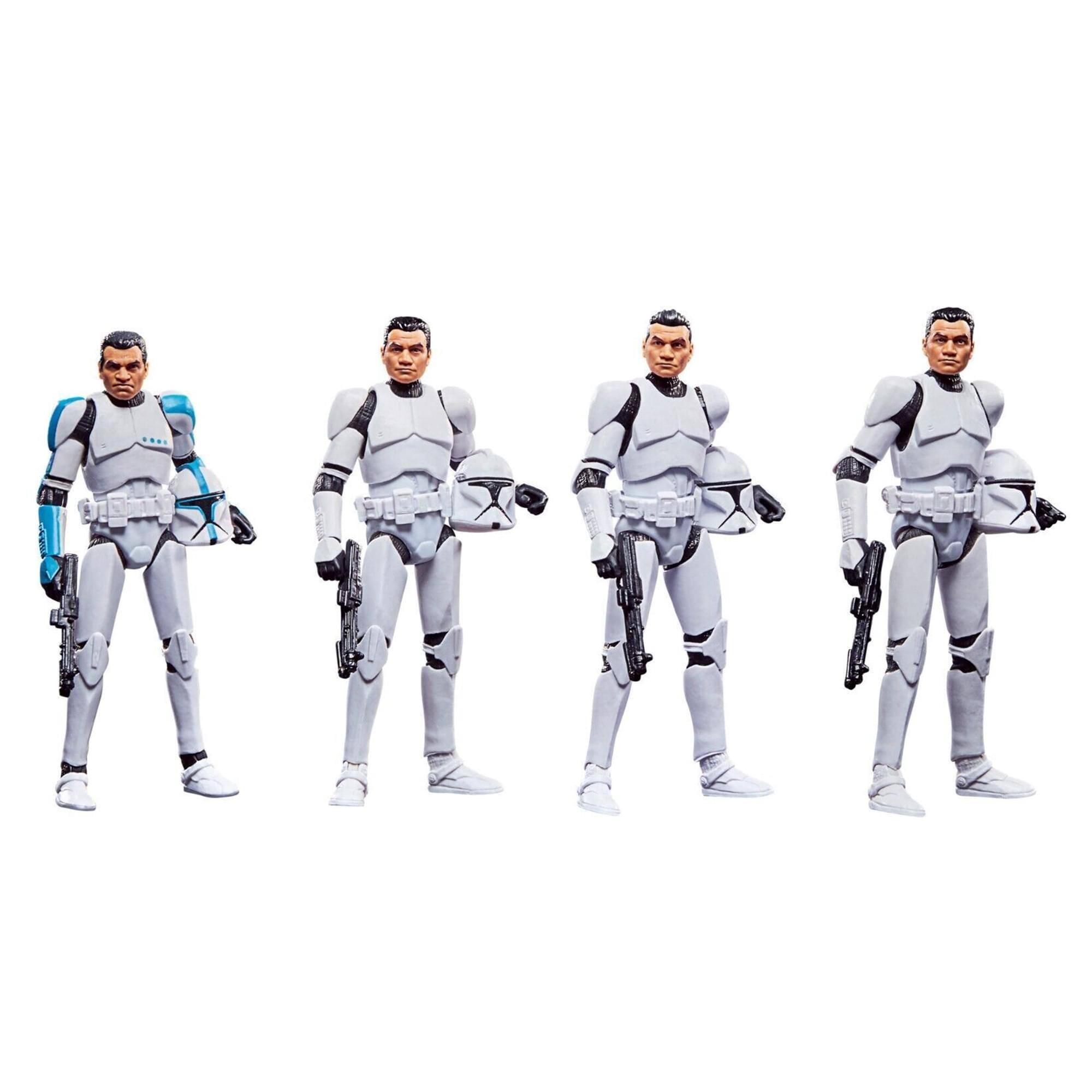 Alt View 1. Hasbro - Star Wars 3.75 Inch Action Figure 4-Pack | Phase I Clone Troopers - White.