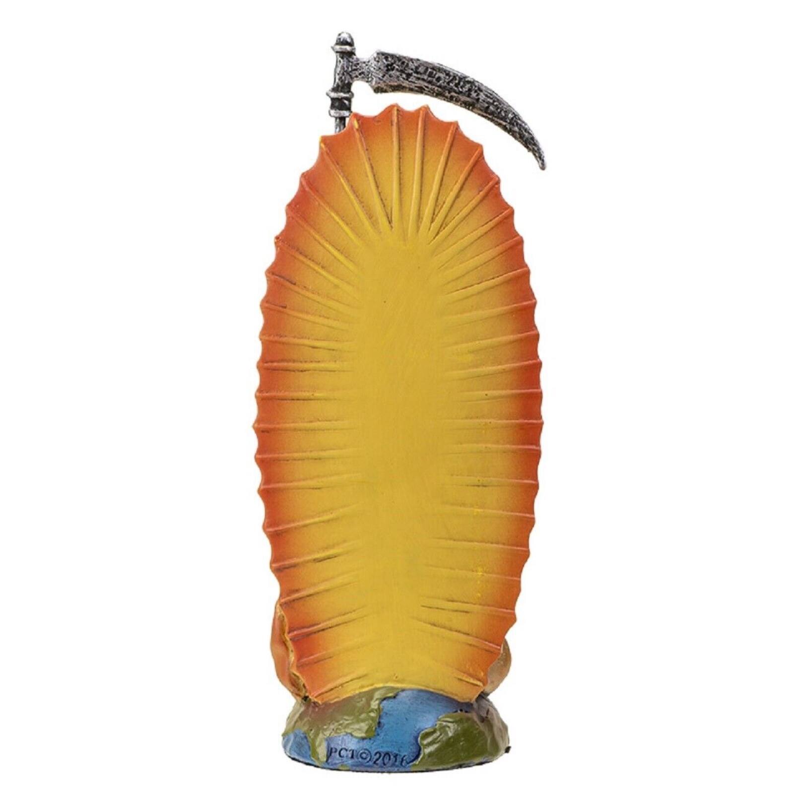 Angle. Pacific Trading - Santa Muerte Gold Gown Figurine Death 7 Inch.