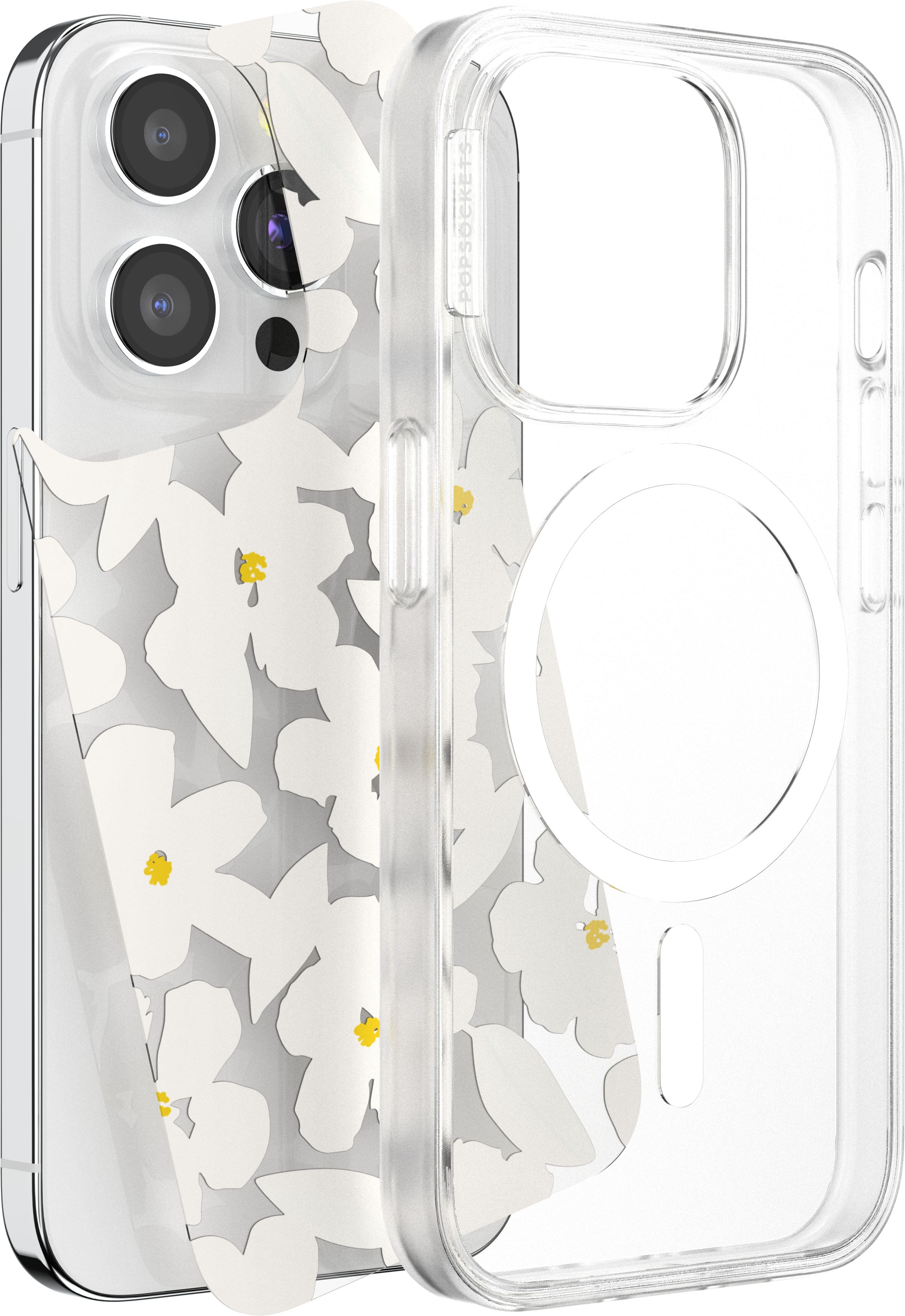 Left. PopSockets - Looks iPhone 15 Pro Swappable Graphic Case Inserts (3 per pack) - compatible with PopSockets PopCase only - Icon Collection.