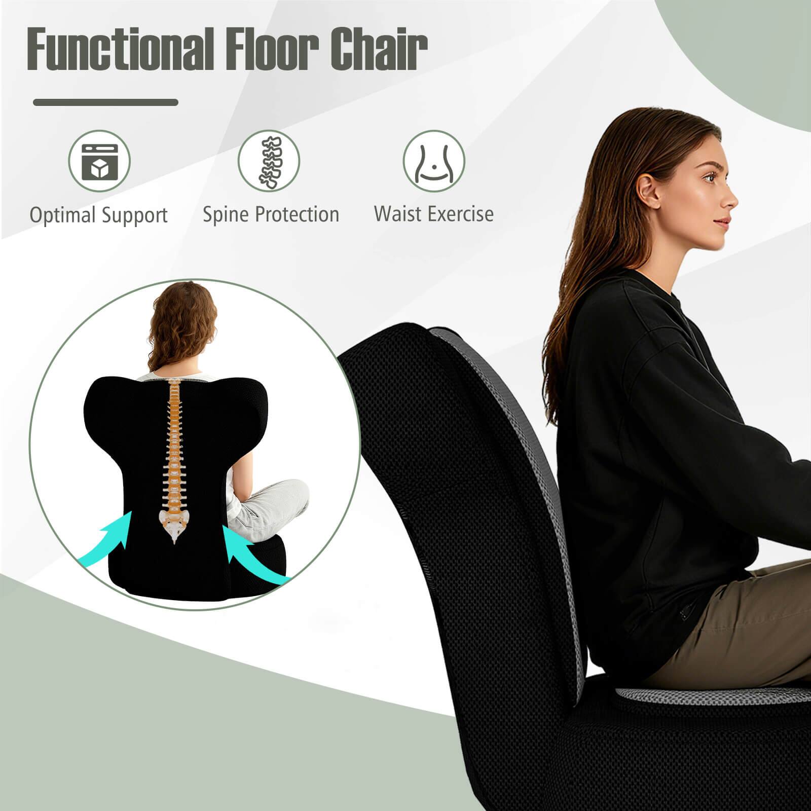 Functional Floor Chair

- Optimal Support
- Spine Protection
- Waist Exercise