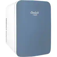 Cooluli - Infinity 0.5 Cu. Ft. Mini Fridge - Blue - Front_Zoom