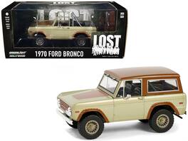 Greenlight - 1970 Ford Bronco Gold Metallic with Brown Hood and Top "Lost" (2004-2010) TV Series "Hollywood" Series 20 1/24 - Gold Metallic, Brown