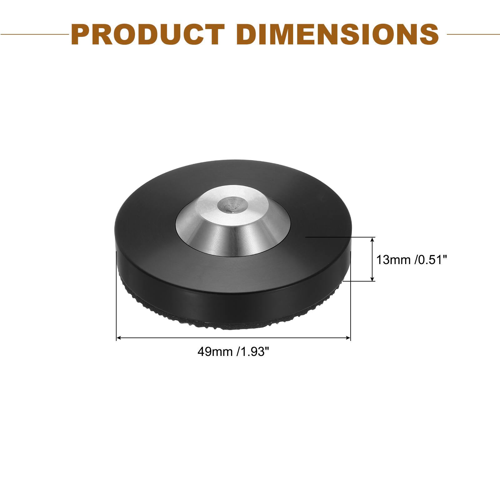 PRODUCT DIMENSIONS  
13mm / 0.51"  
49mm / 1.93"