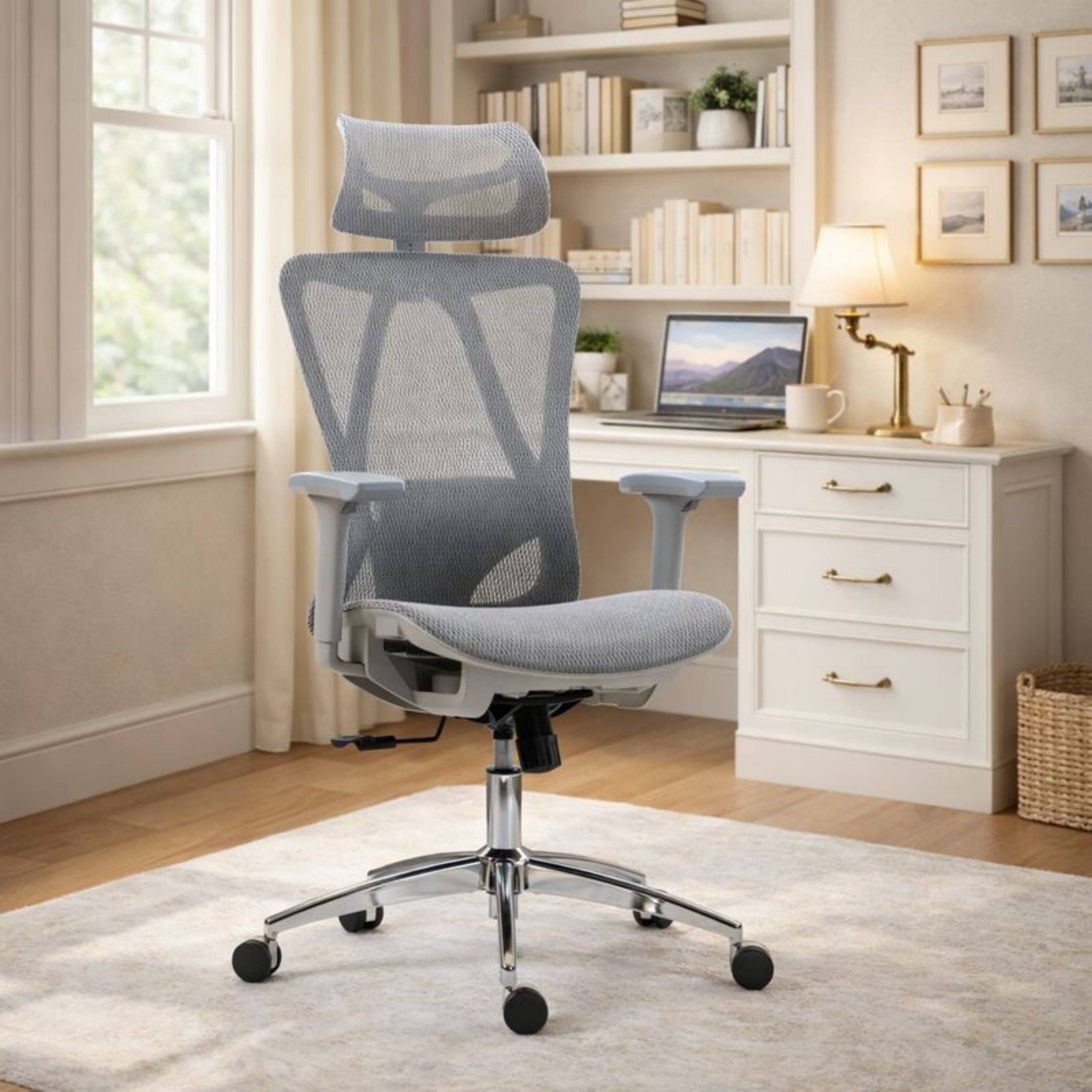 Alt View 1. Boyel Living - High Back Ergonomic Mesh Office Chair Grey - Gray.