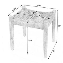 Butler Specialty - Garner Woven Jute Accent Stool - Natural
