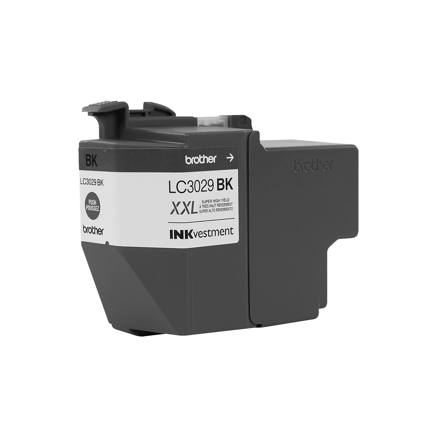 BK LC3029 BK  
PUSH POUSSEZ  
LC3029 BK  
XXL  
SUPER HIGH YIELD  
THREE TIMES HIGHER YIELD THAN STANDARD  
INKvestment  
brother  
INKvestment