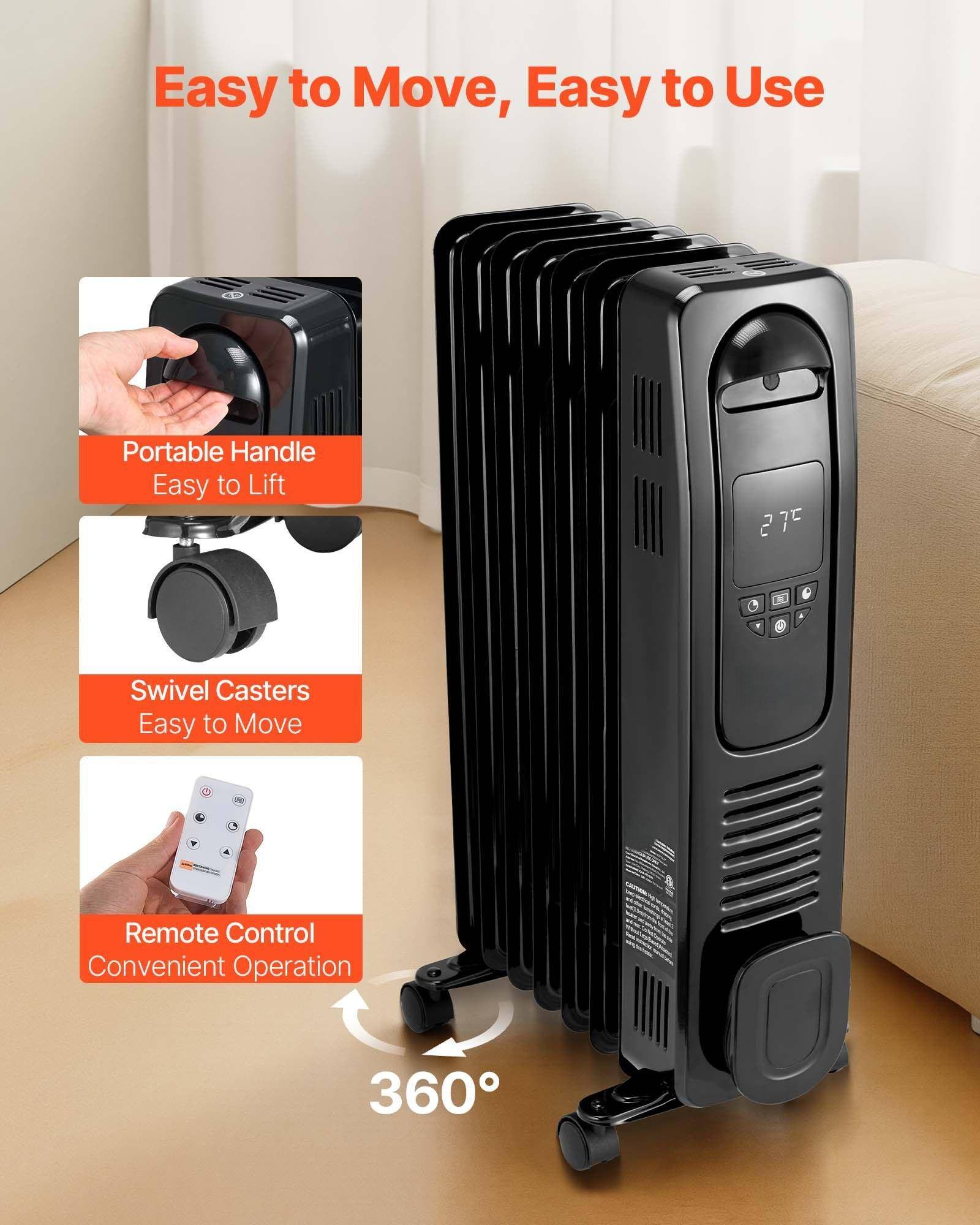 Easy to Move, Easy to Use

- Portable Handle
  - Easy to Lift

- Swivel Casters
  - Easy to Move

- Remote Control
  - Convenient Operation

360°