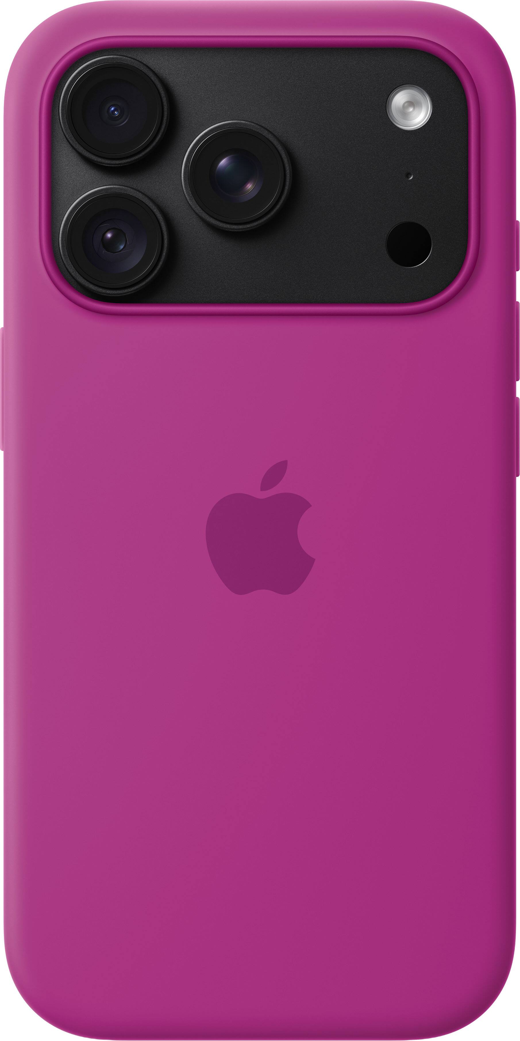 Alt View 3. Apple - iPhone 18 Pro Silicone Case with MagSafe (2026) - Magenta.