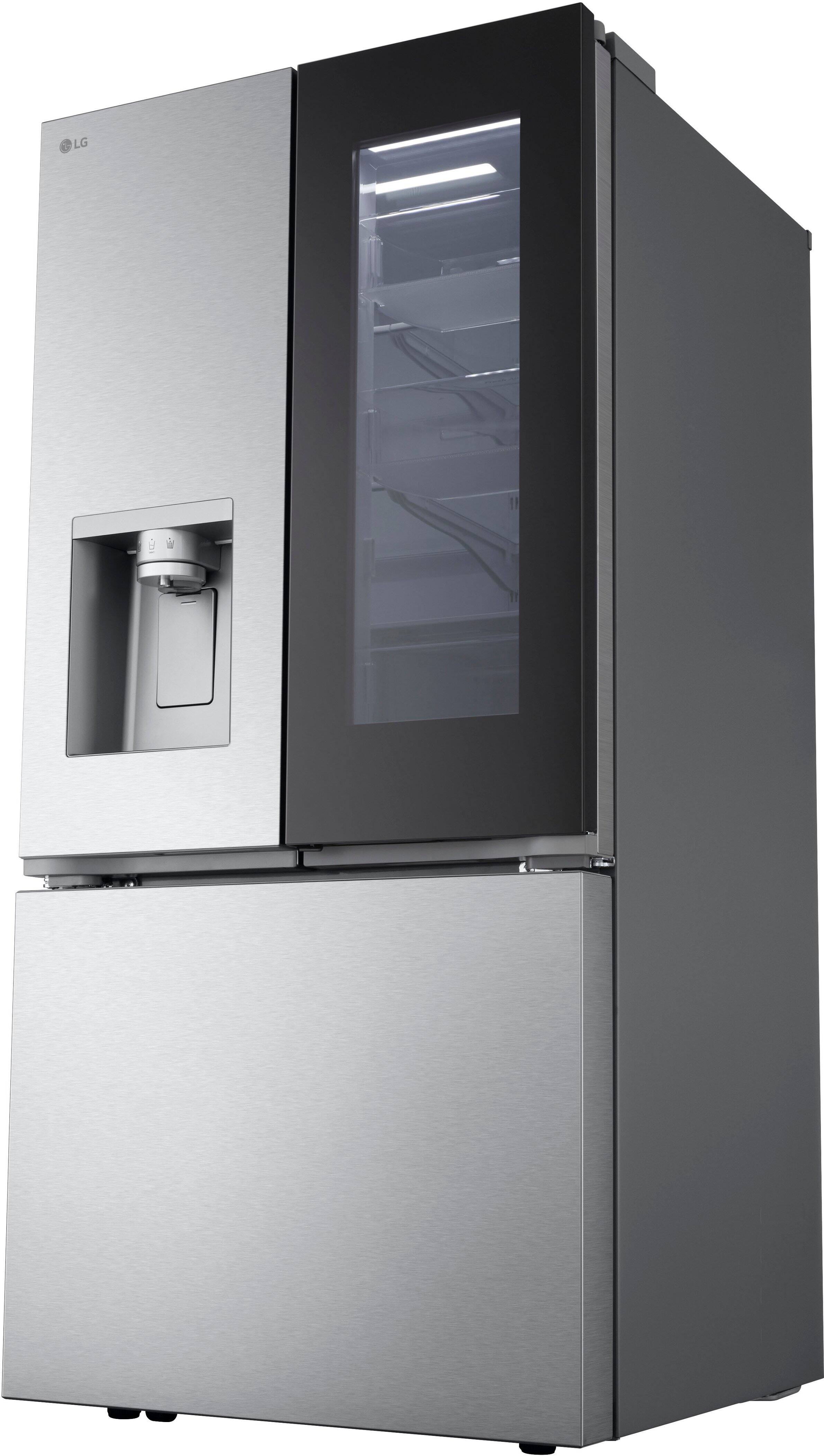 Alt View 9. LG - 24.5 Cu. Ft. French Door Standard-Depth MAX Smart Refrigerator with Dual Ice Maker with Craft Ice - PrintProof Stainless Steel.
