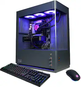 CyberPowerPC - Gaming Desktop - Intel Core Ultra 7 270K Plus - NVIDIA GeForce RTX 5070 12GB - 32GB DDR5 - 2TB PCIe 4.0 SSD - Gray