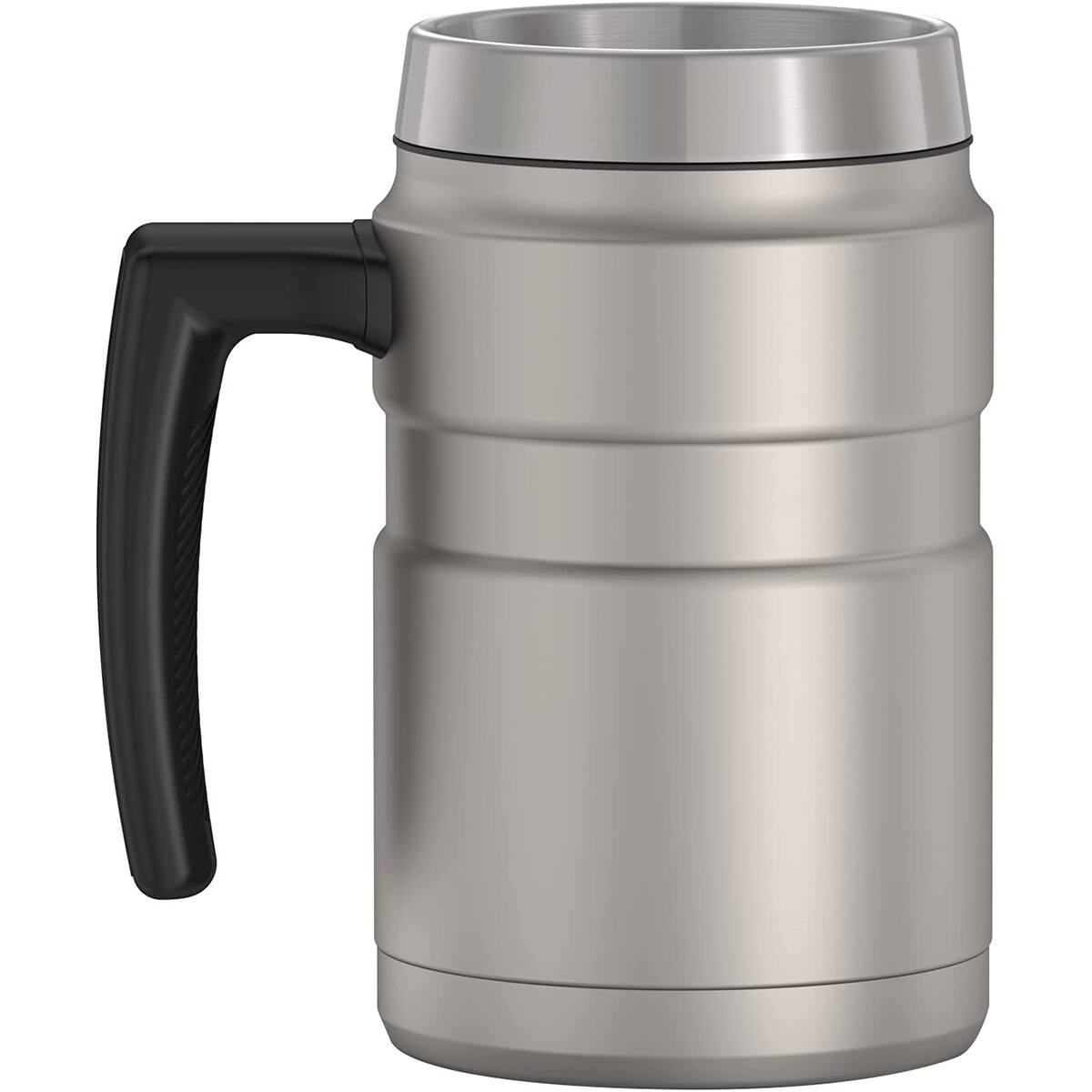 Alt View 1. Thermos - Thermos 16 oz. Stainless King Vacuum Insulated Coffee Mug - Matte Stainless - Matte Stainless.