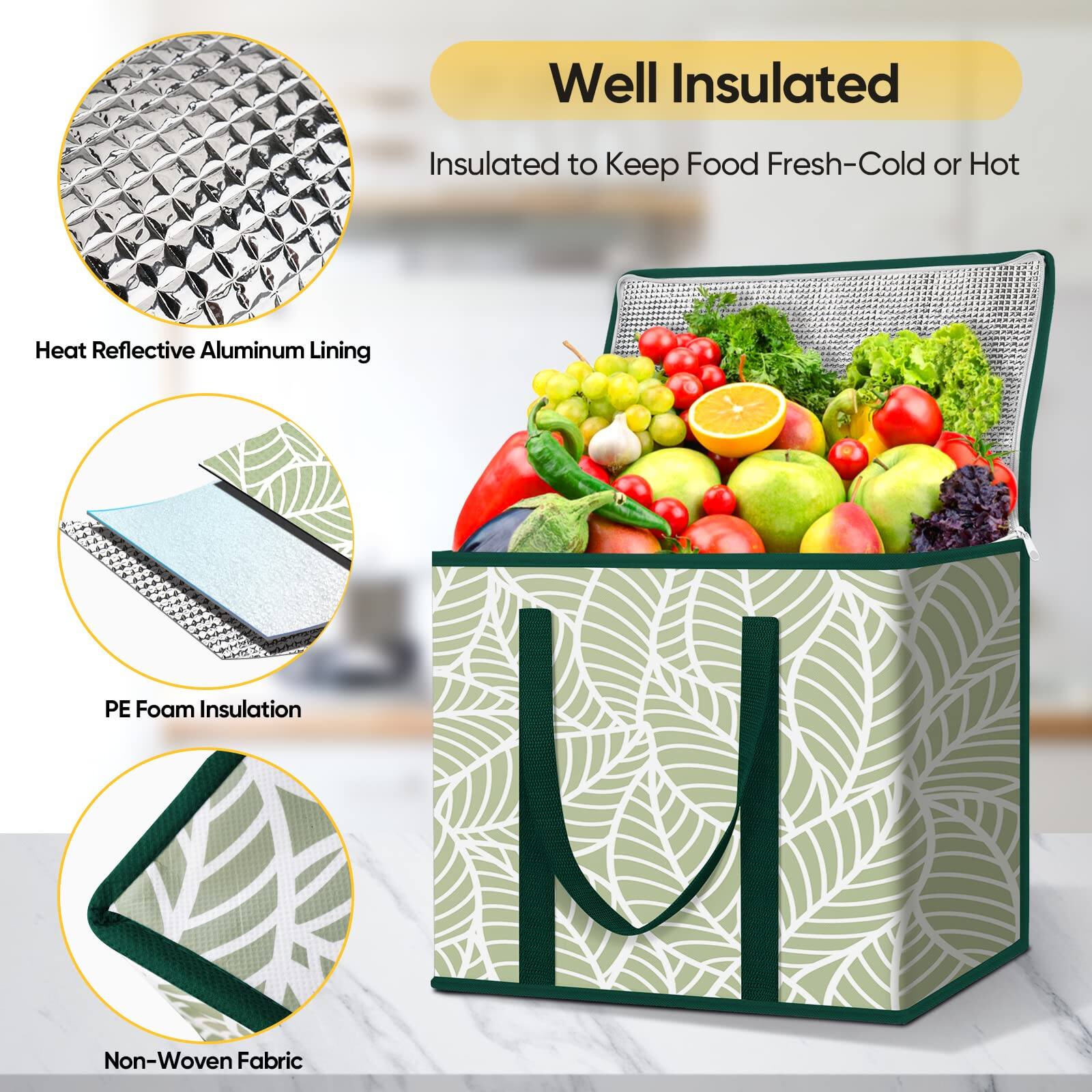 Well Insulated  
Insulated to Keep Food Fresh-Cold or Hot  
Heat Reflective Aluminum Lining  
PE Foam Insulation  
Non-Woven Fabric