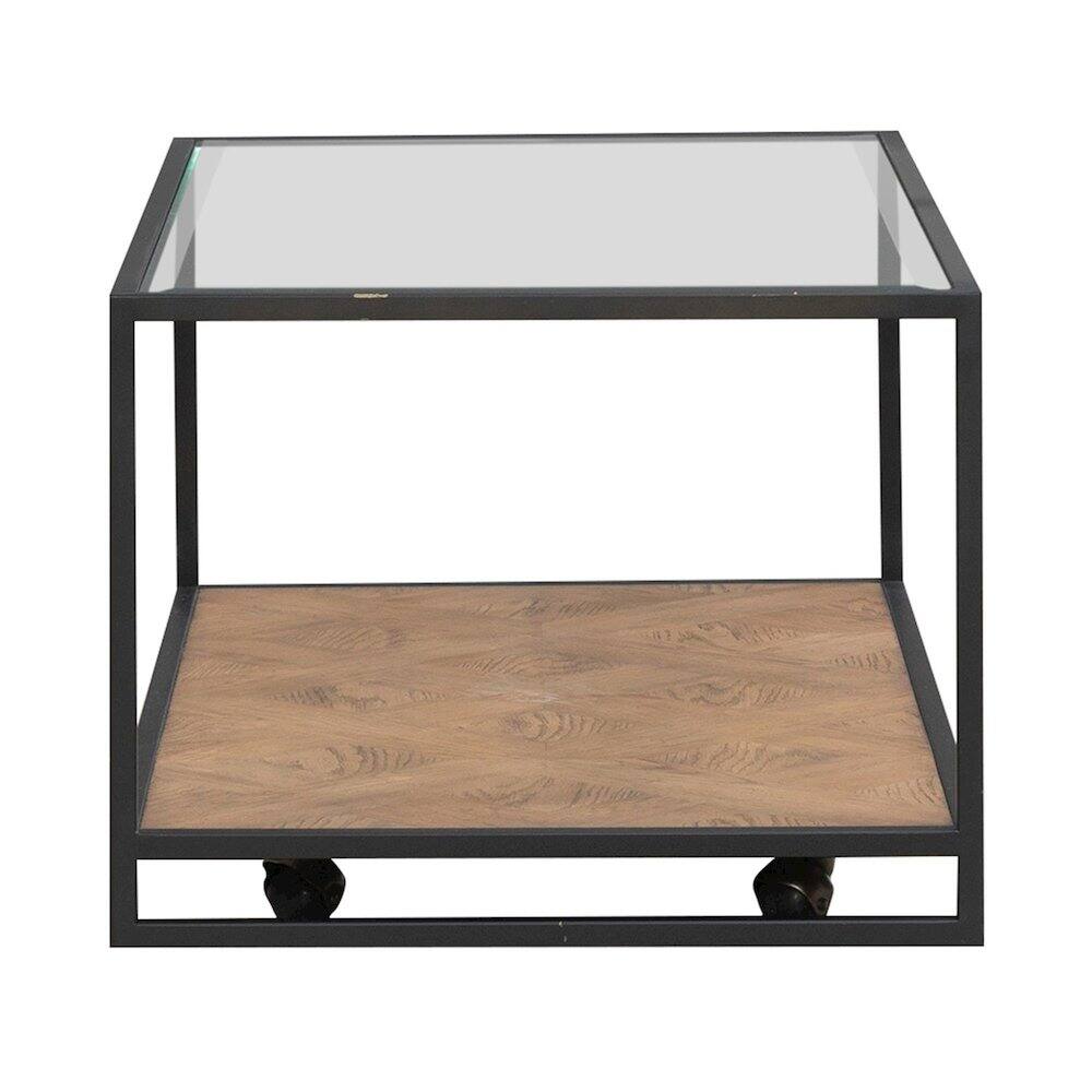 Alt View 1. Liberty Furniture Industries - Bedford Cocktail Table for Living Room - Weathered Oak - Brown.