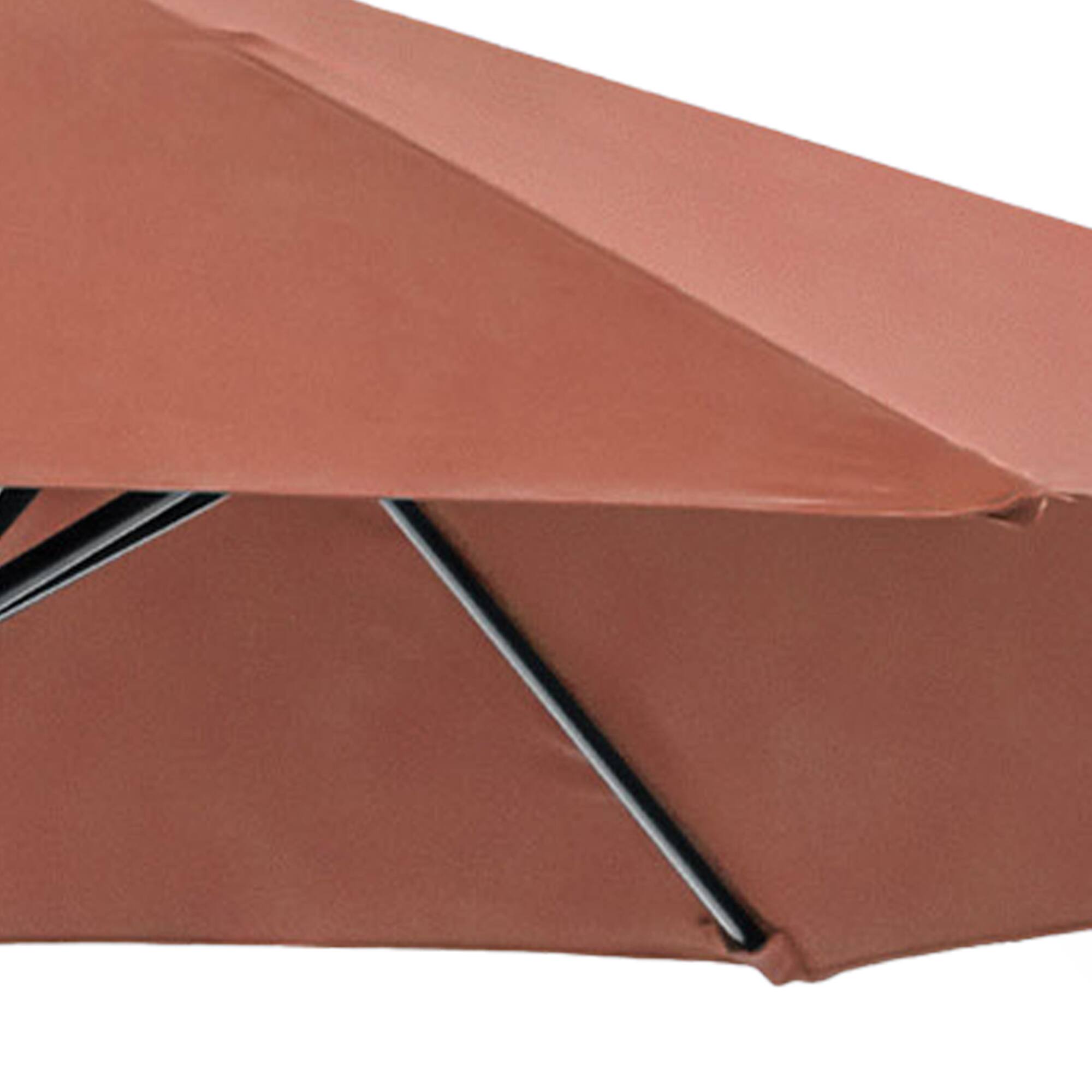 Alt View 1. Vaczon - Outdoor Patio Umbrella with Auto Tilt & 21" Round Base Included – Steel Frame, Fade-Resistant Fabric - Burgundy.