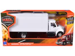 International 4200 Box Truck "Long Haul Truckers" Series 1/43 Diecast Model by New Ray - White