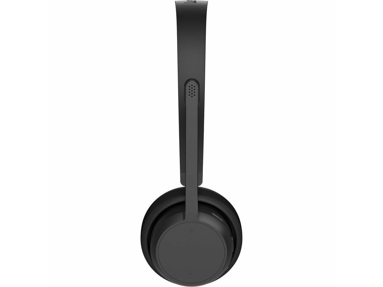 Alt View 3. Lenovo - Lenovo Wireless Stereo Headset - Bluetooth, Noise Canceling, Over-the-head, Black - Black.