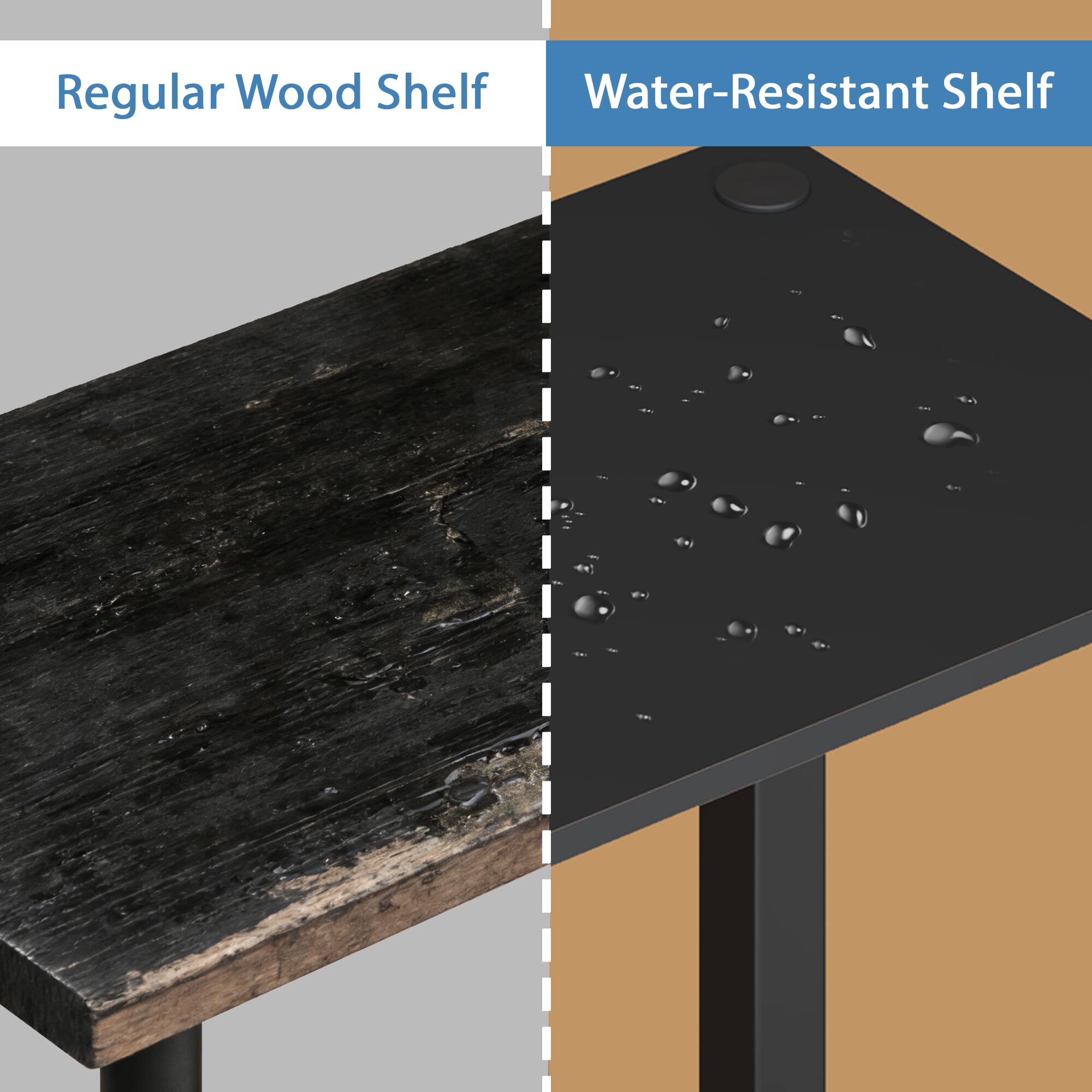 Regular Wood Shelf  
Water-Resistant Shelf