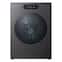 LG - SIGNATURE 5.8 Cu. Ft. High-Efficiency Stackable Smart Front Load Washer with Steam and ezDispense - Brushed Black Steel