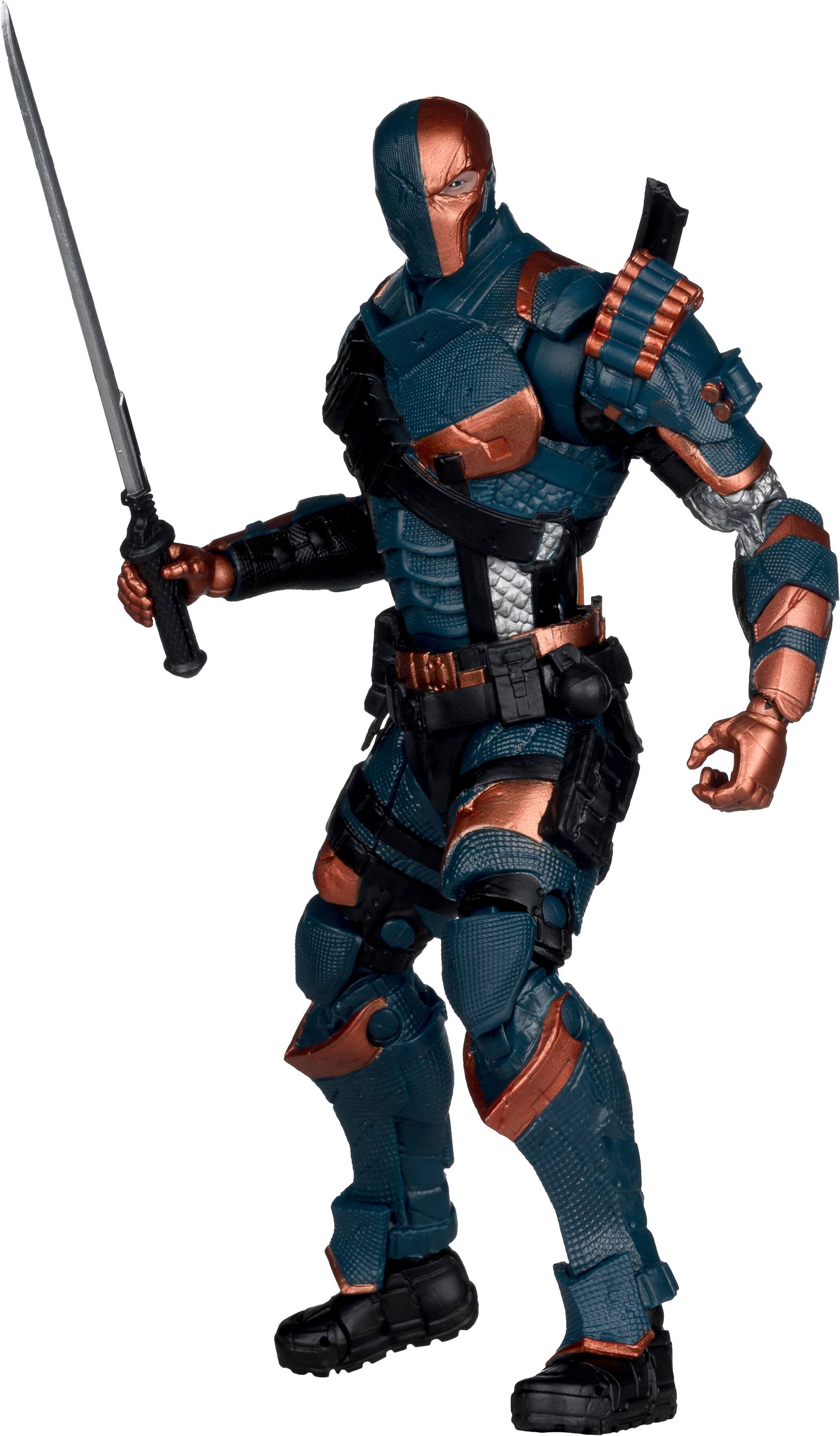 Angle. McFarlane Toys - DC Multiverse Deathstroke (Arkham Origins) 7.3"  Action Figure.