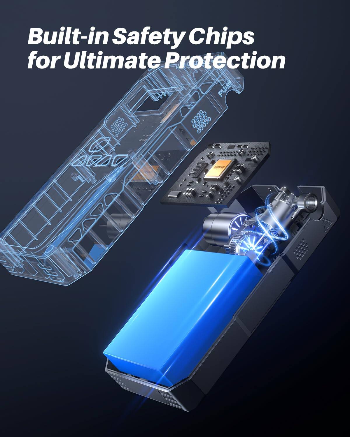 Built-in Safety Chips for Ultimate Protection