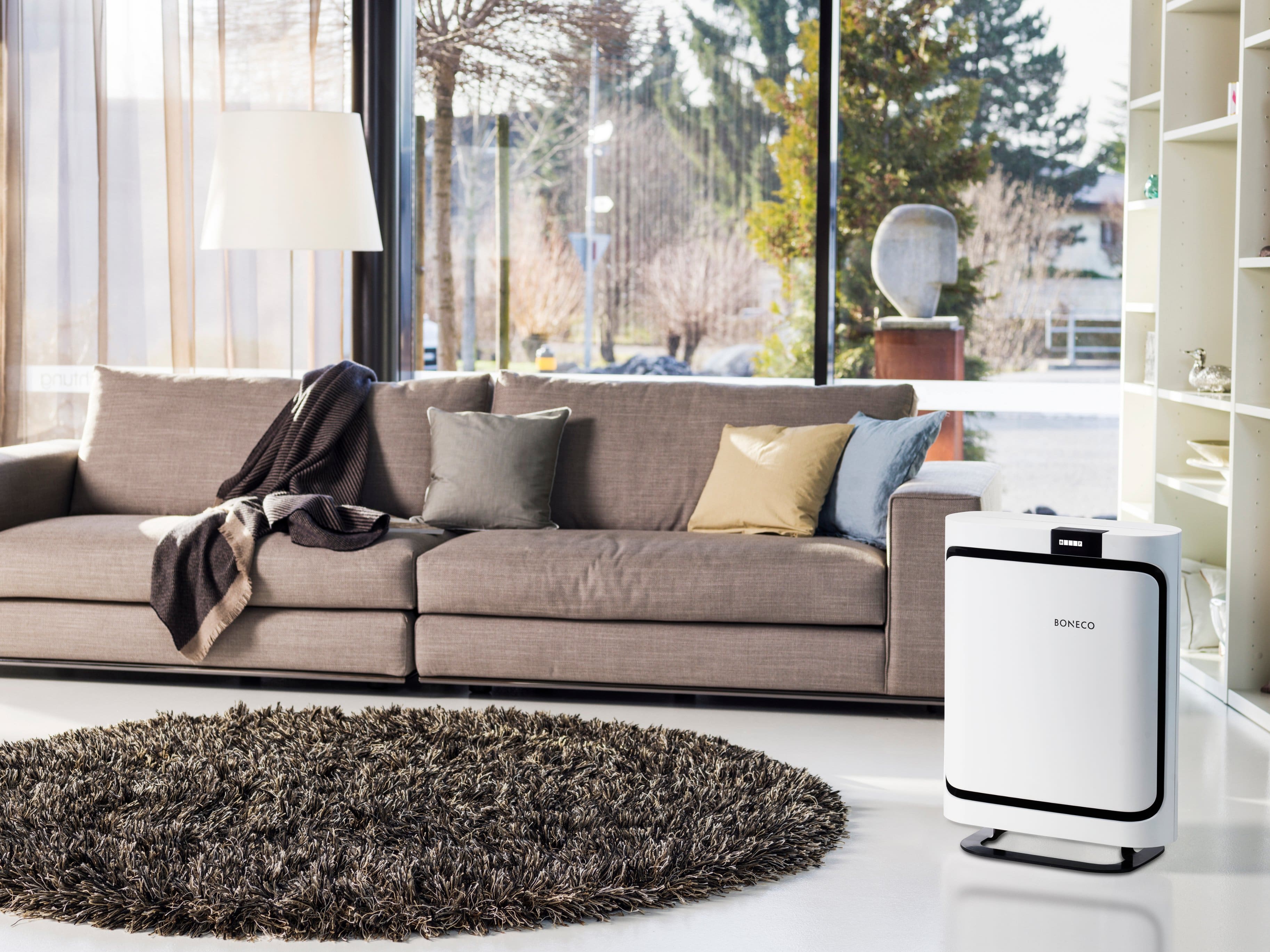 Alt View 18. Boneco - Air Purifier P400 with Hepa and Activated Carbon Filter - White.