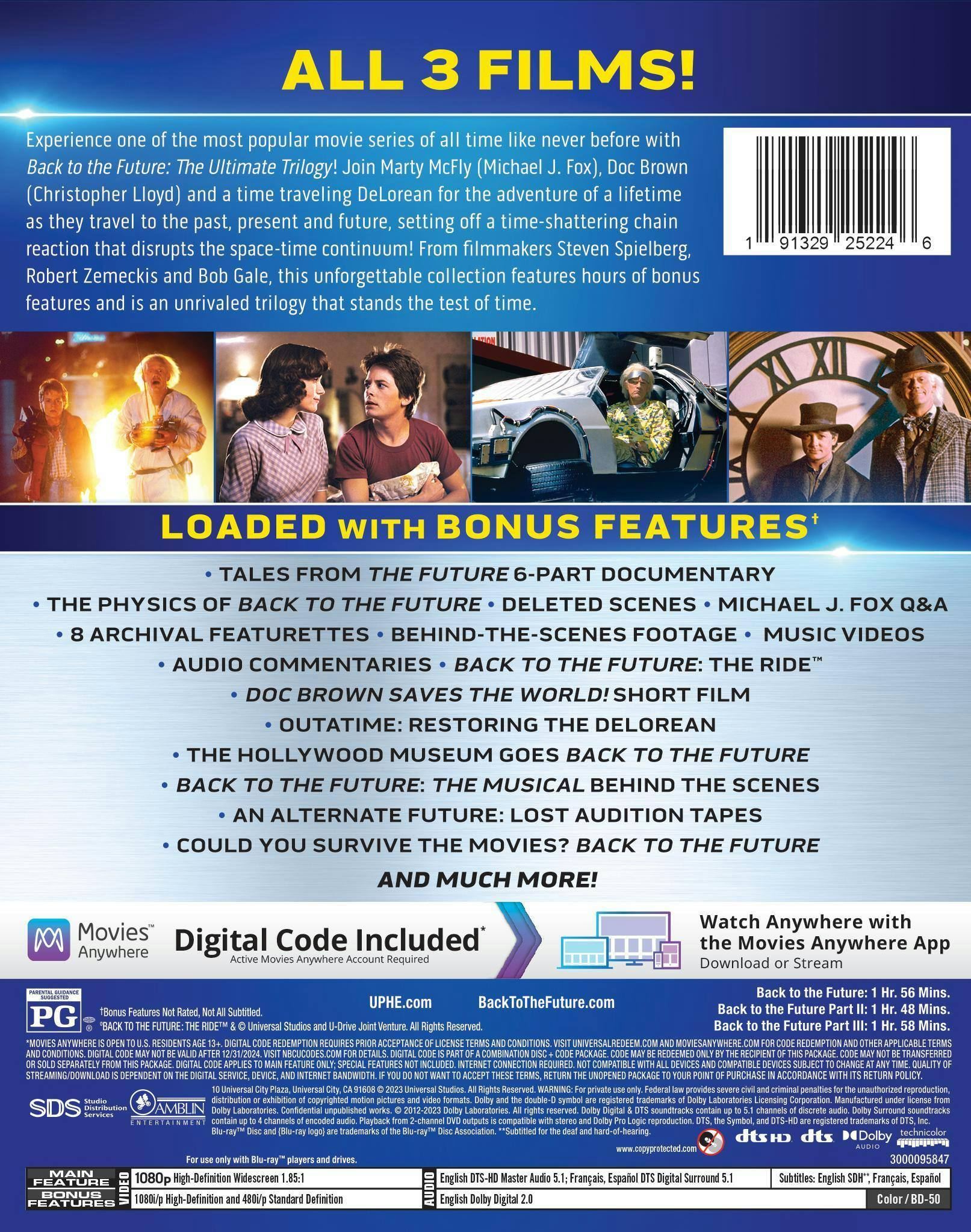 Back. Back to the Future Trilogy (Box Set) [Blu-ray].