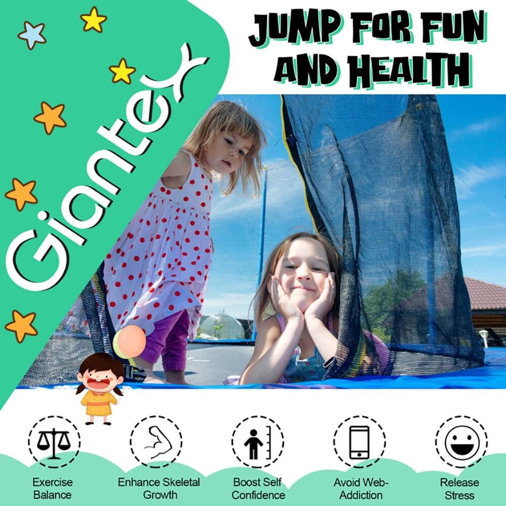 JUMP FOR FUN AND HEALTH

Giantex

Exercise Enhance Skeletal Boost Self Avoid Web- Addiction Stress

- Exercise Balance
- Enhance Skeletal Growth
- Boost Self Confidence
- Avoid Web- Addiction
- Release Stress