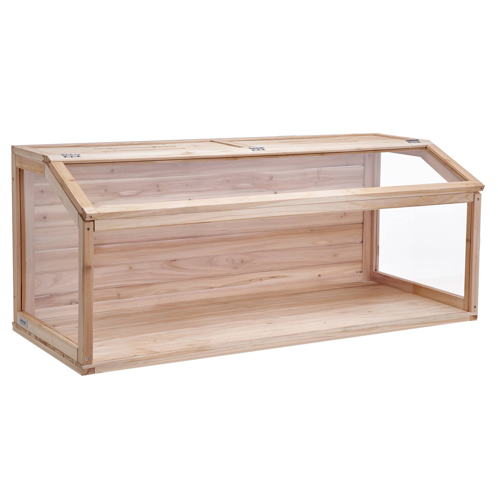 Alt View 5. VEVOR - Wooden Hamster Cage, 270° Viewing Hamster Habitat, 48 x 20 x 20in, Dwarf Hamster Cages with Openable Top.