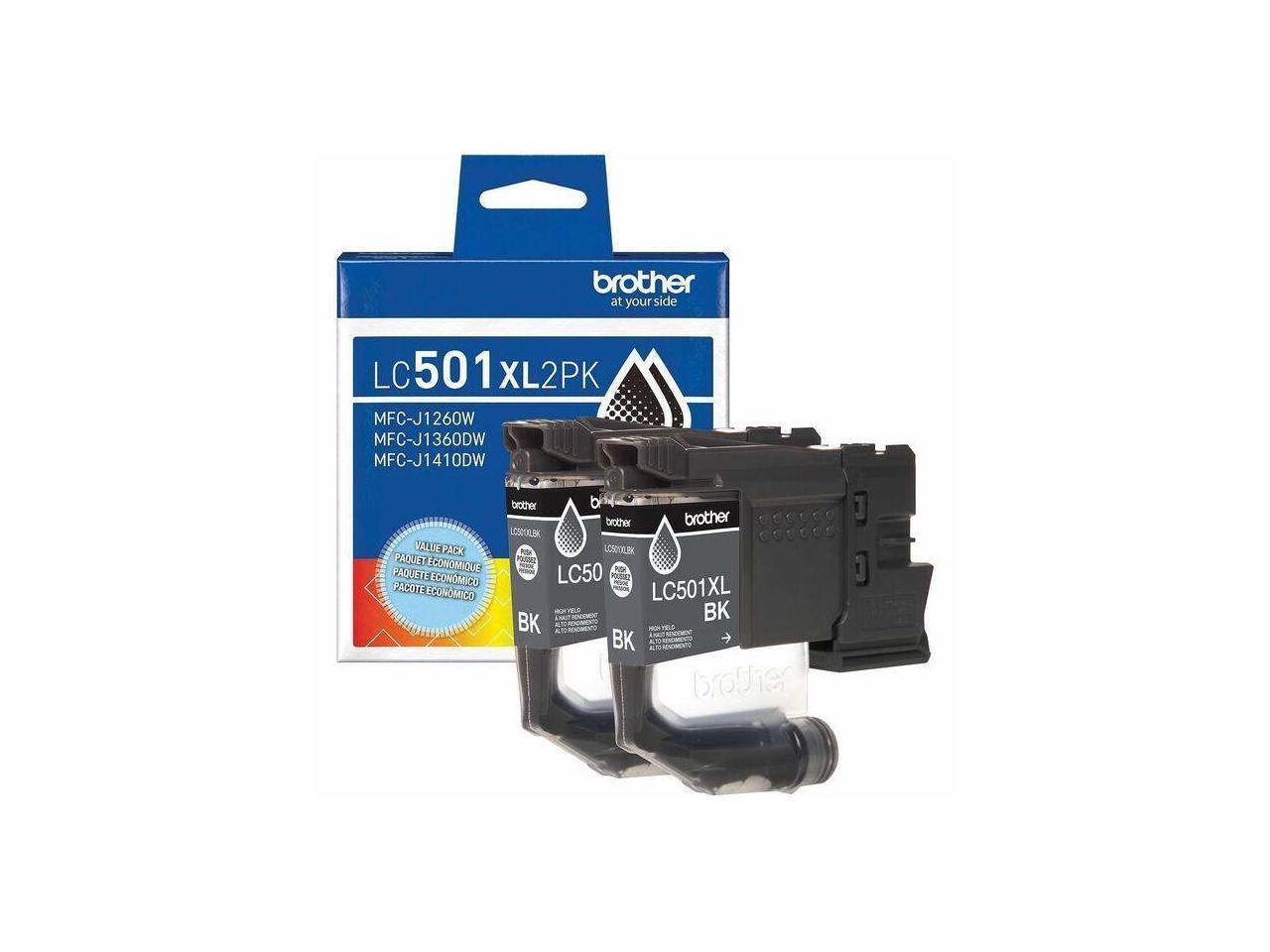 brother at your side LC501XL2PK 501 XL2PK MFC-J1260W MFC-J1360DW MFC-J1410DW VALUE PACKS PAQUET ECONOMIQUE PAQUETE ECONOMICO brother brother brother LONOK LOSTAL POTM - LC50 LC501XL - MAMON BK BK A LRRD nothitocri BK brotie