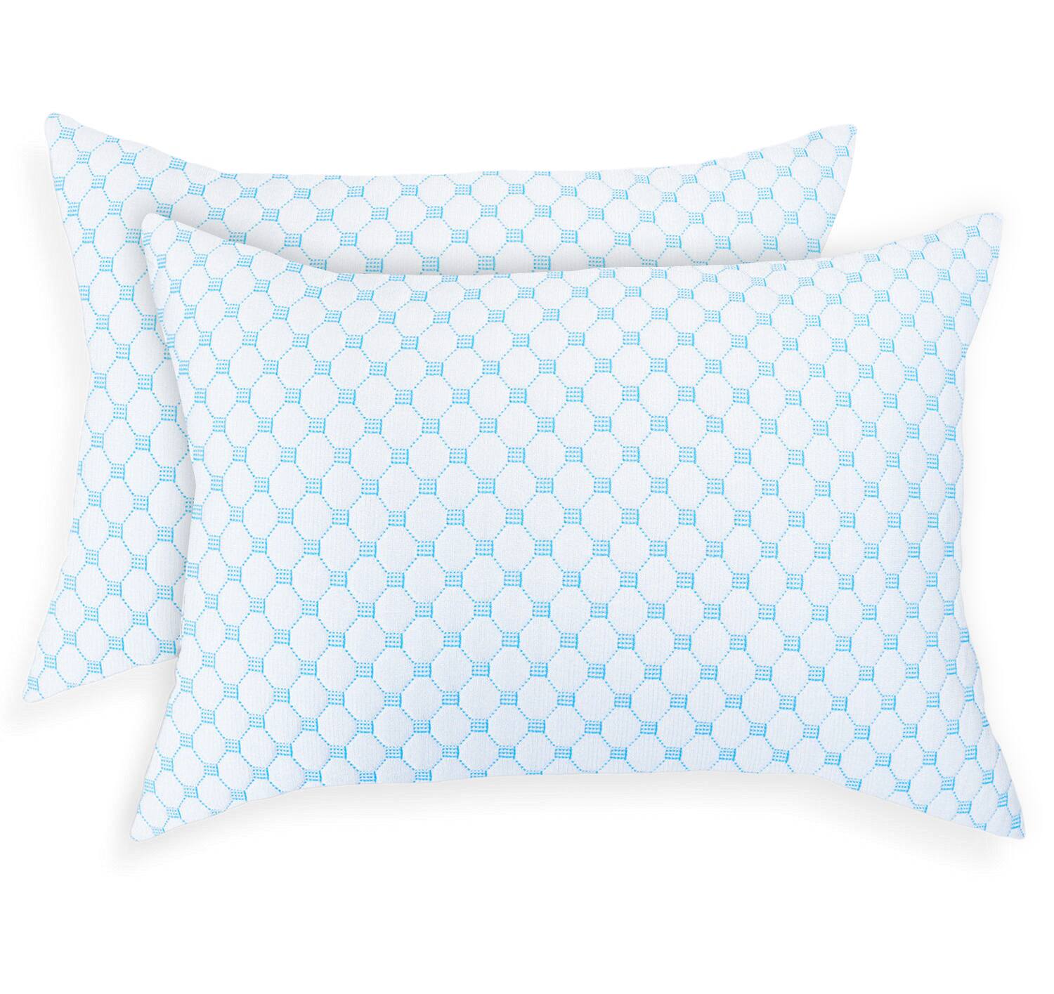Front. Bibb Home - Bibb Home Cooling Memory Foam Pillow with Removable Cover - Standard.
