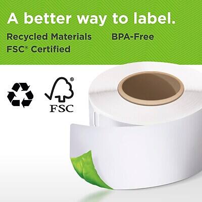 A better way to label.  
Recycled Materials  
BPA-Free  
FSC Certified