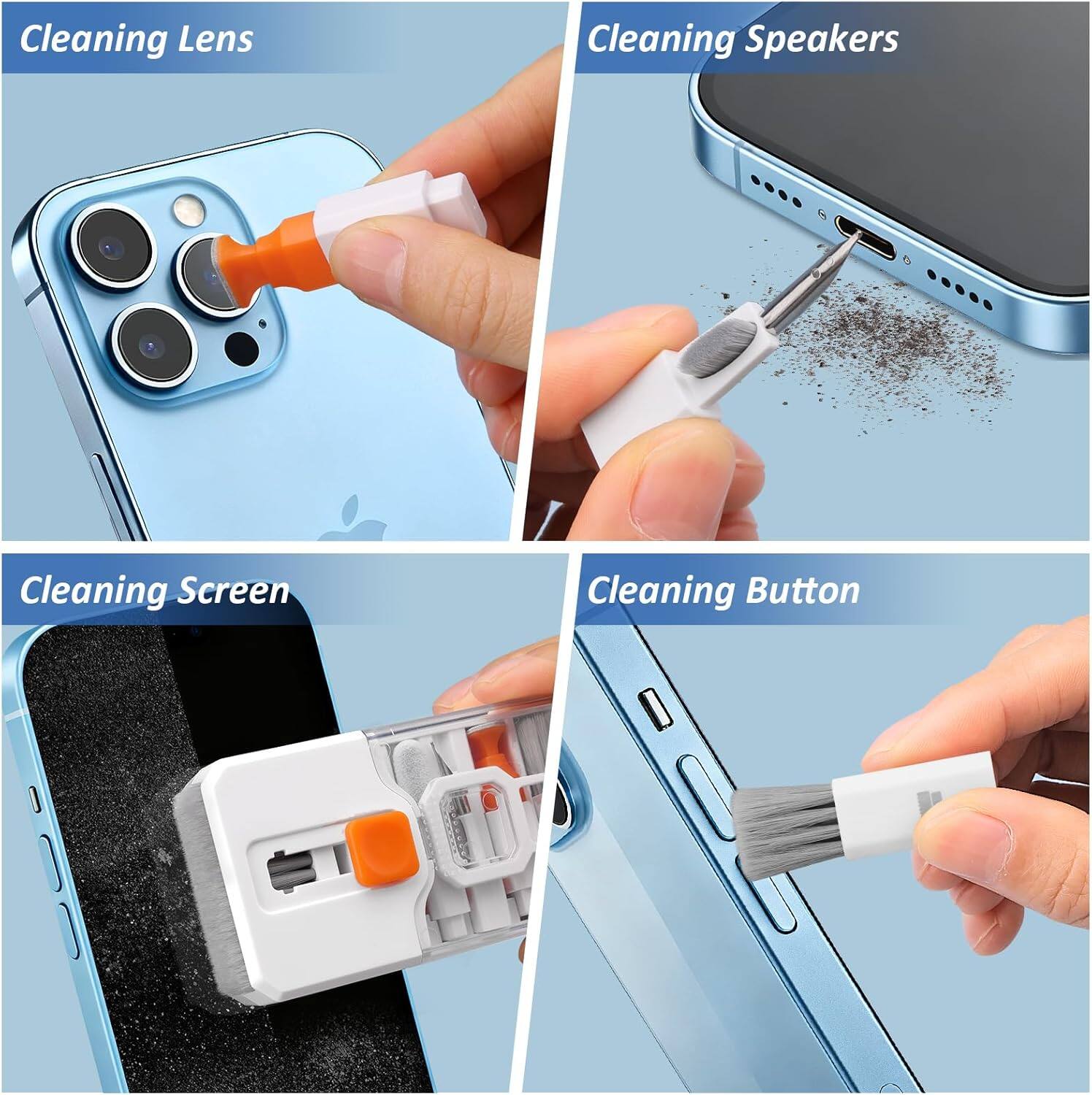 Cleaning Lens  
Cleaning Speakers  
Cleaning Screen  
Cleaning Button