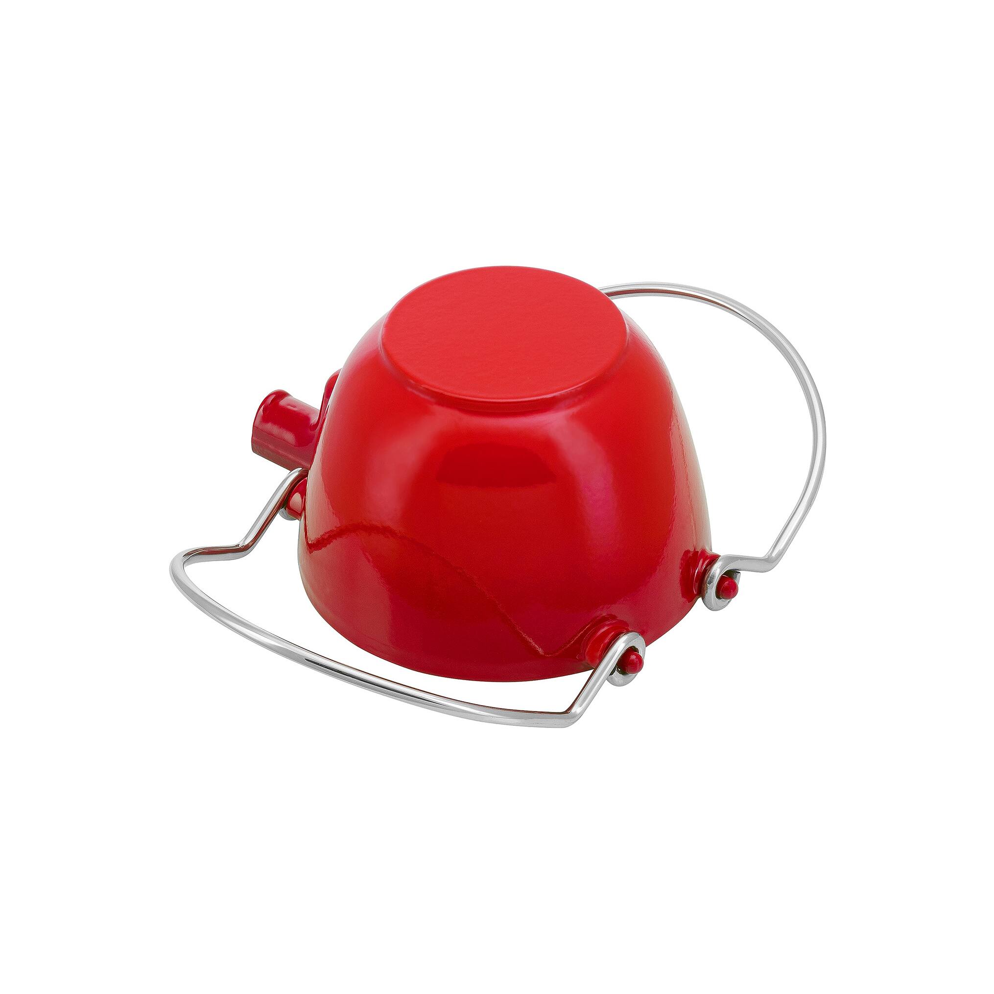 Alt View 4. Staub - Staub Cast Iron 1-qt Round Tea Kettle - Cherry - Cherry.