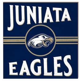 Jardine - Juniata Eagles 10" x 10" Retro Team Sign - Navy