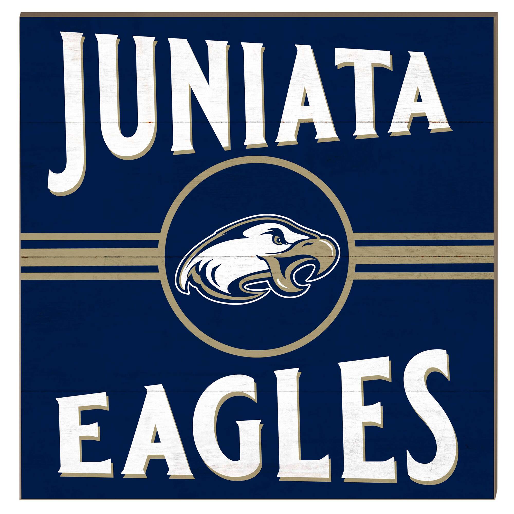 Juniata Eagles 10" x 10" Retro Team Sign