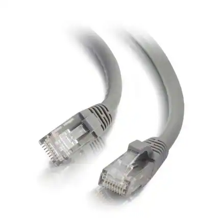Front. C2G - 757120313403 5-feet CAT6 Ethernet Network Patch Cable - Gray - Snagless - Unshielded (UTP) - RJ-45 Male to RJ-45 Male - Gray.