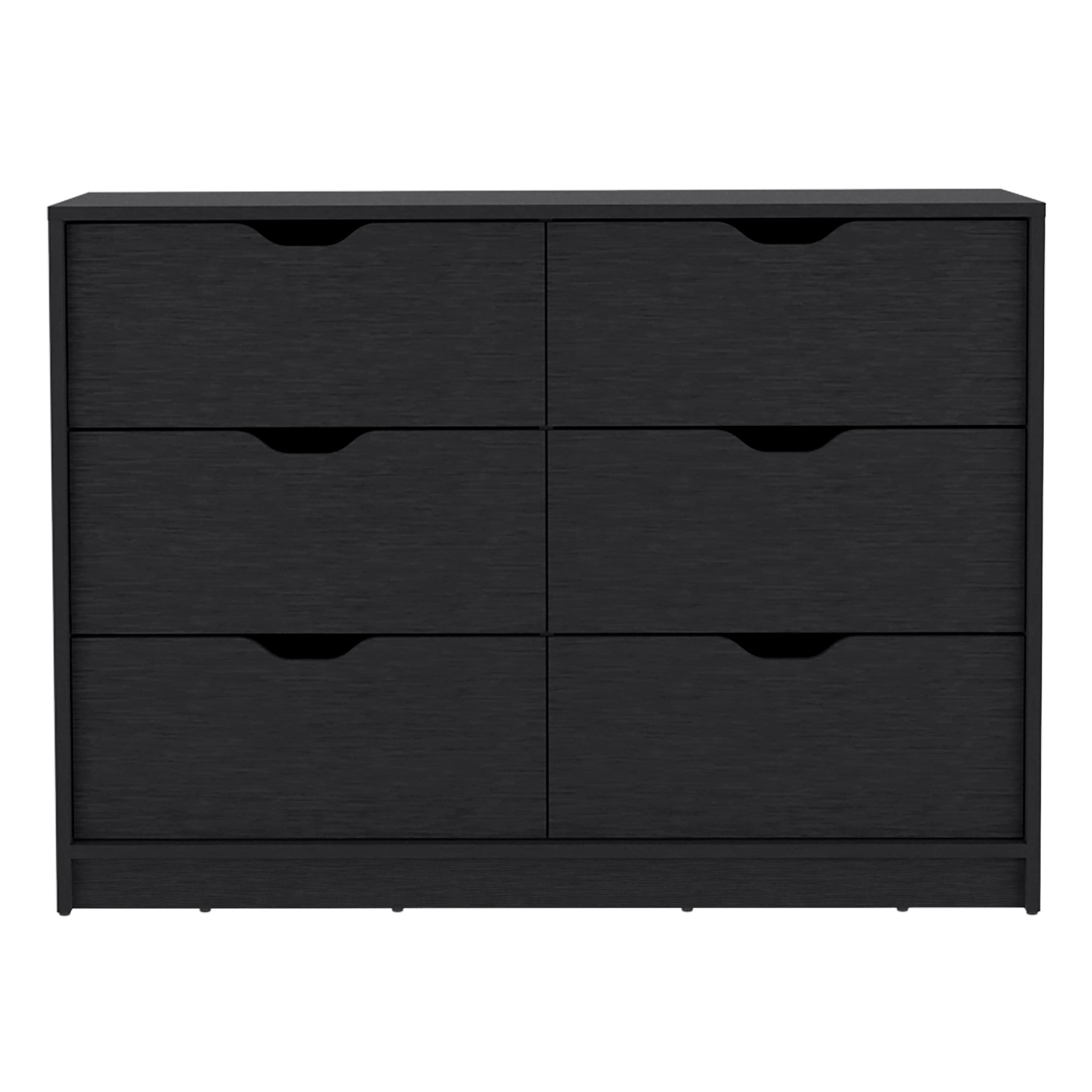 TuHome - Basilea 4 Drawers Dresser, 2 Cabinets - Black price history on PriceWatchPro