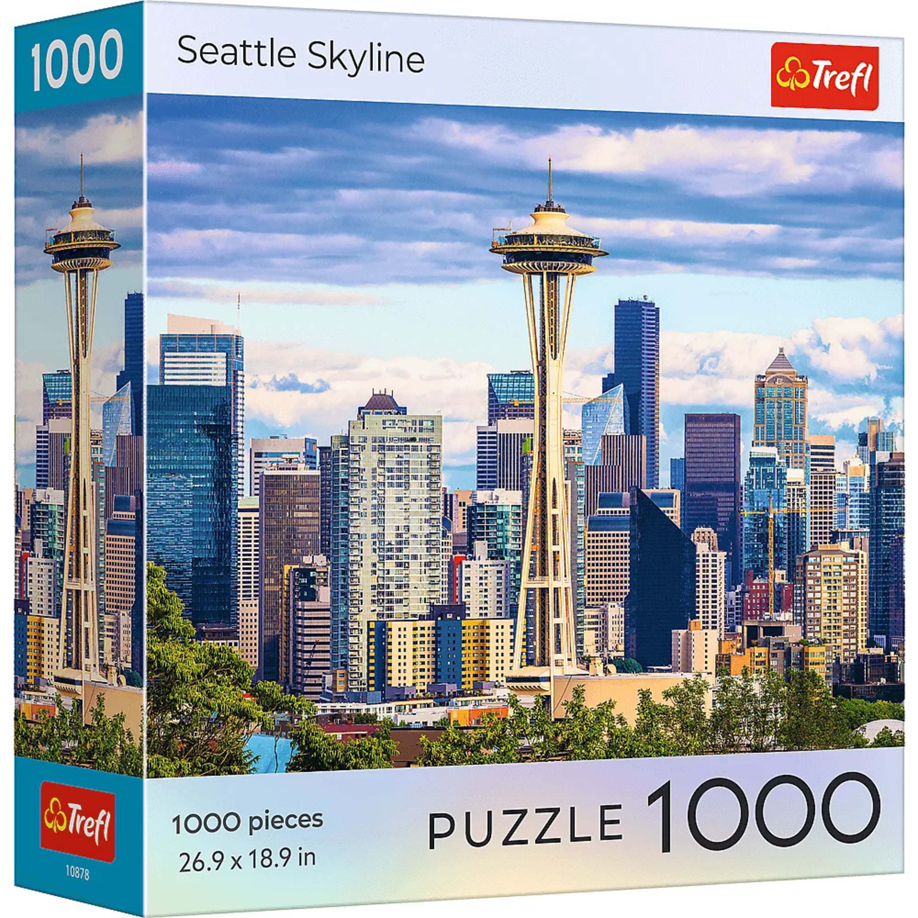 1000 Seattle Skyline  
Trefl  
10878  
1000 pieces 26.9 x 18.9 in  
PUZZLE 1000