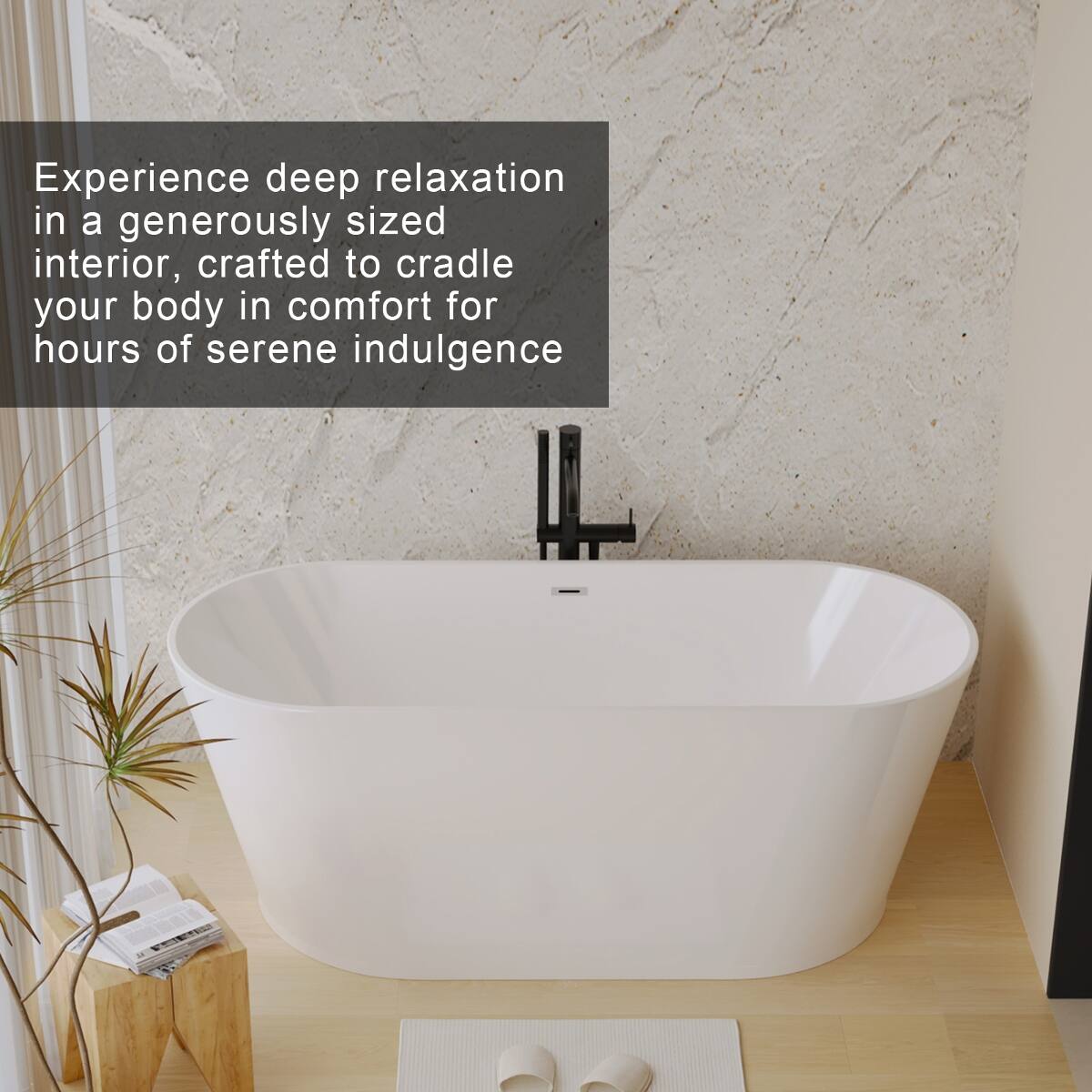 Experience deep relaxation in a generously sized interior, crafted to cradle your body in comfort for hours of serene indulgence